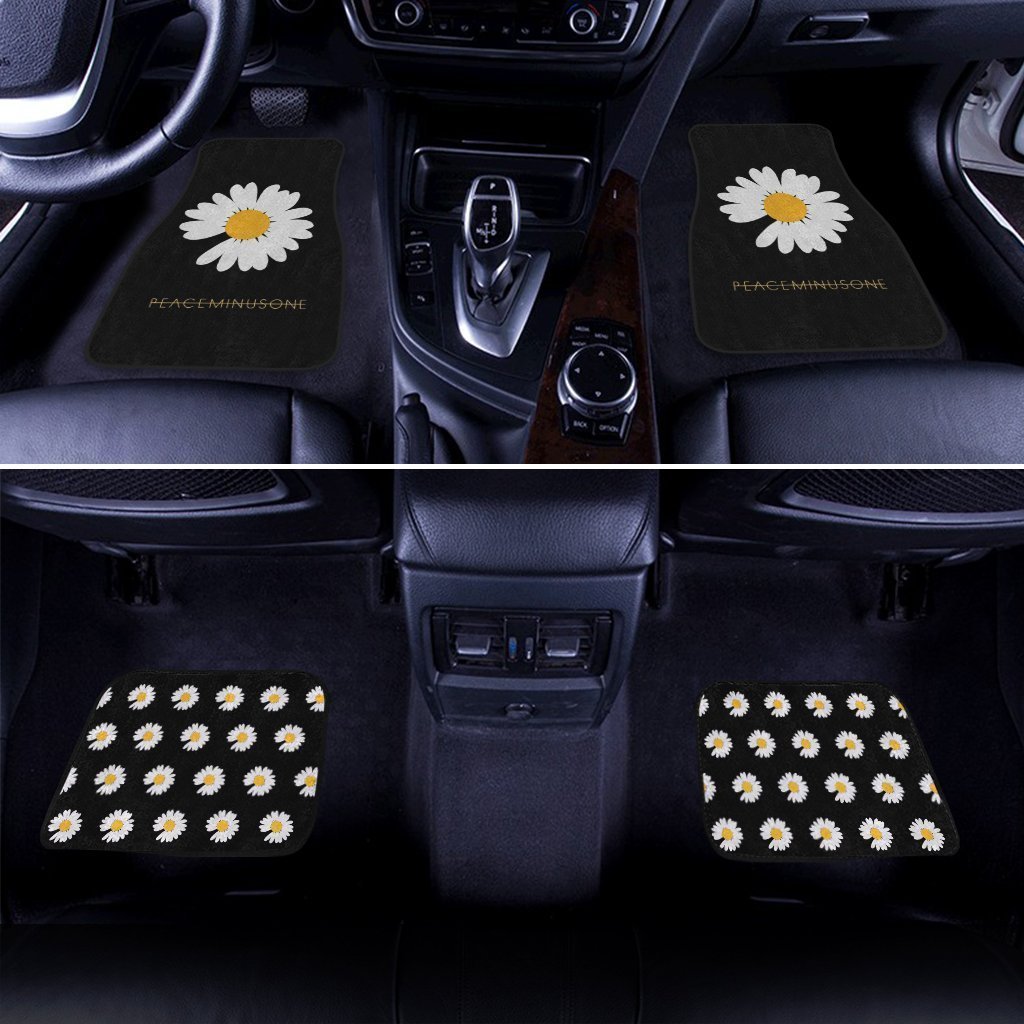 Daisy Car Floor Mats Custom Flower Car Accessories