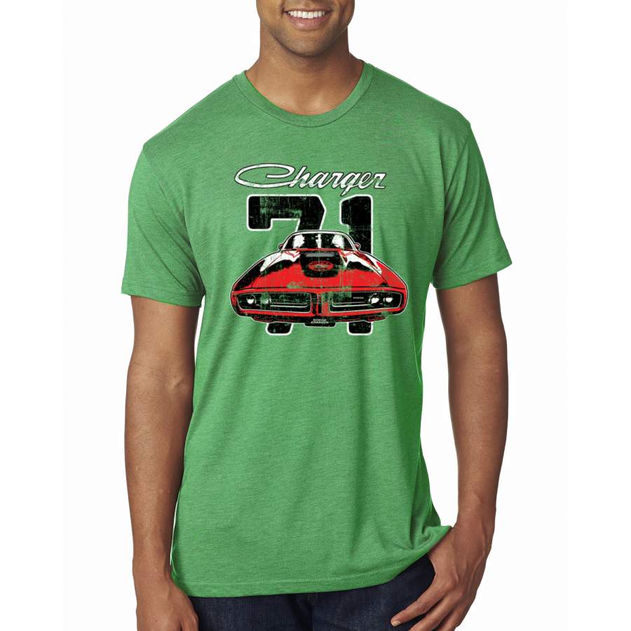 1971 Dodge Charger Super Bee Classic Vintage Racing Political Premium Tri Blend T-Shirt