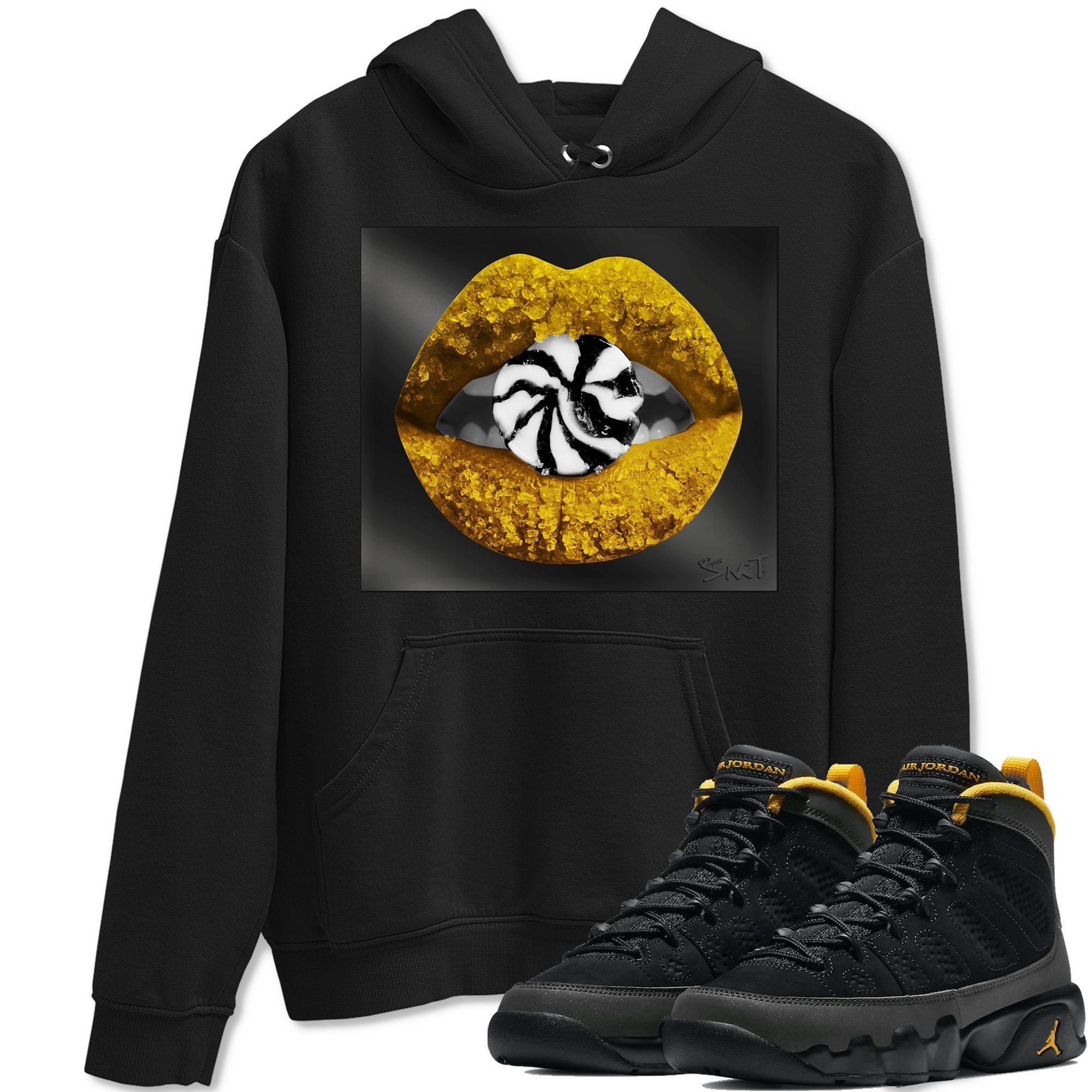 Lips Candy Hoodie – Air Jordan 9 University Gold