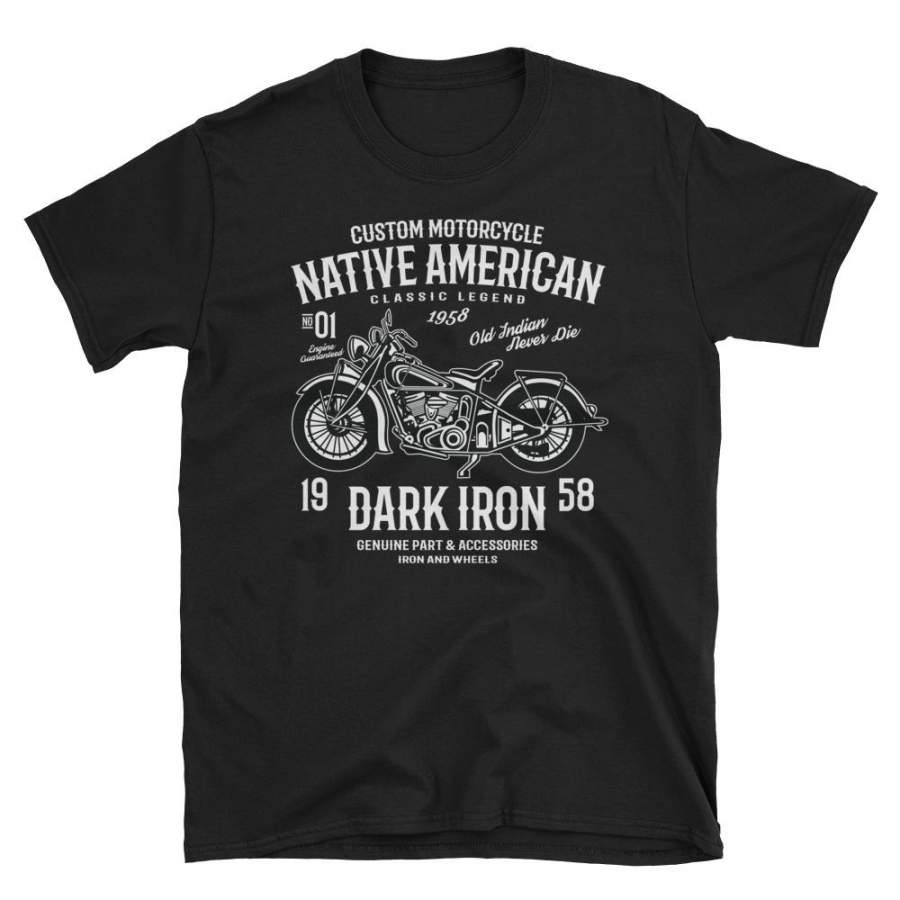 Custom Motorcycle Vintage Poster T-Shirt