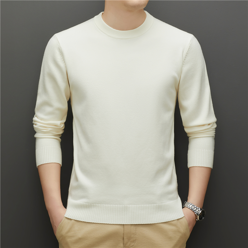 12 Colors Autumn Winter Men Thick Sweaters Classic Style Business Casual Knitted Pullover Male Brand Clothes Black White Khaki alx