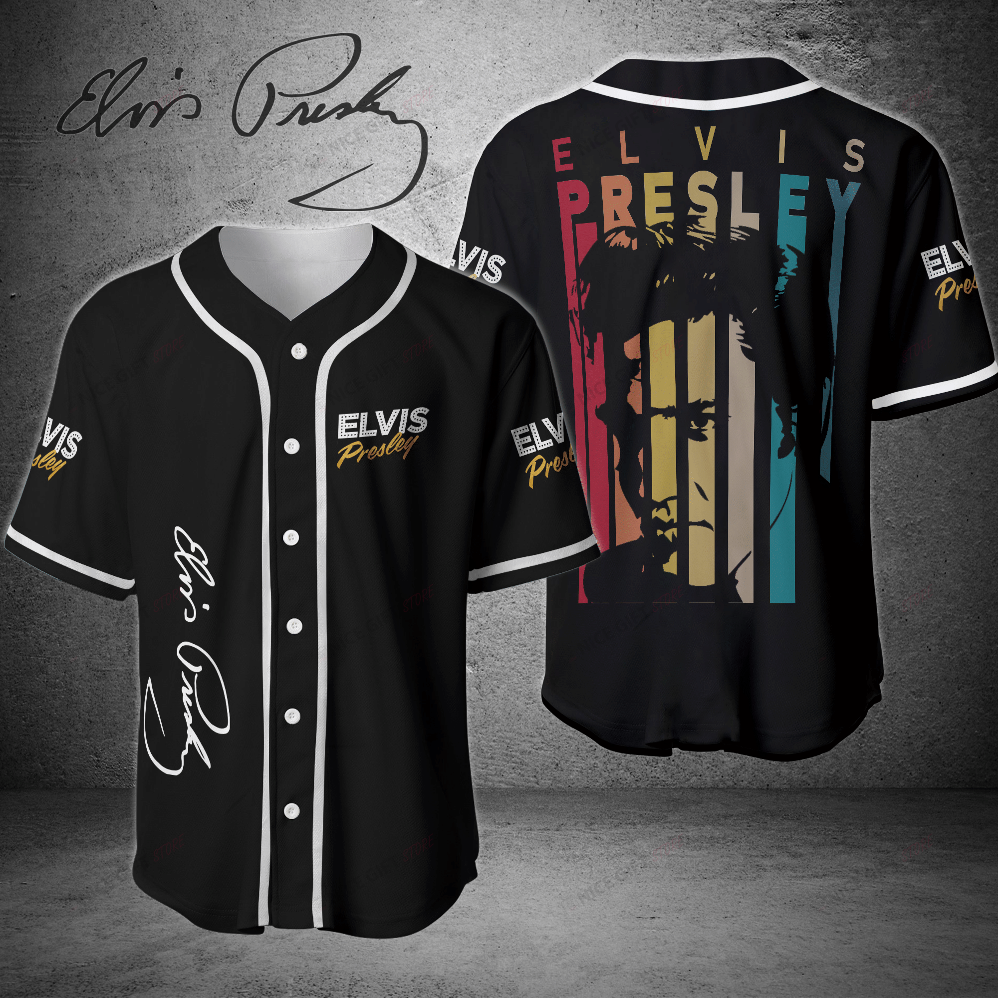 Elvis Presley Baseball Jersey Bbj-B3R1