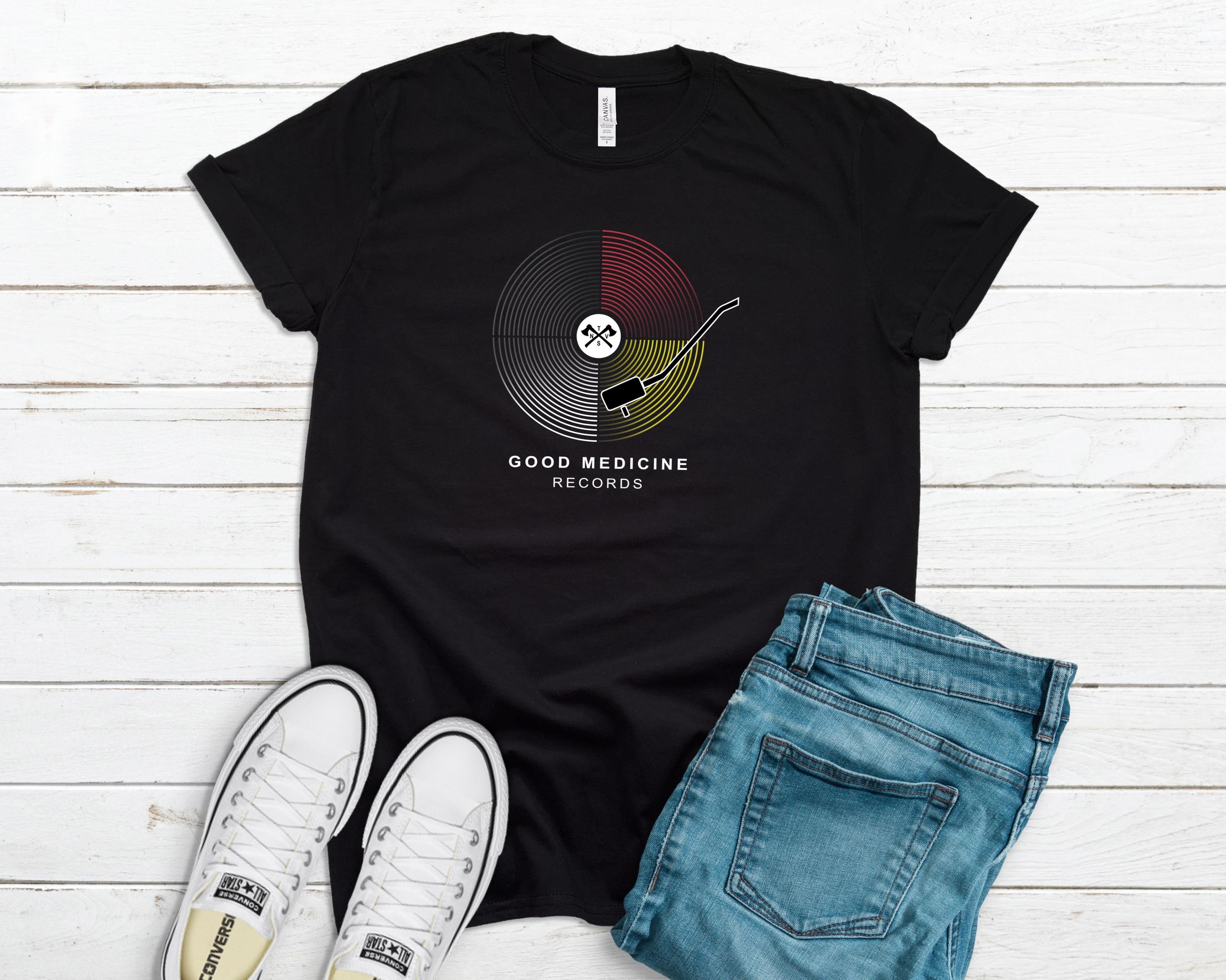 Good Medicine Records Shirt, Native T Shirt, Native American Shirt, Gift For Indigenous People