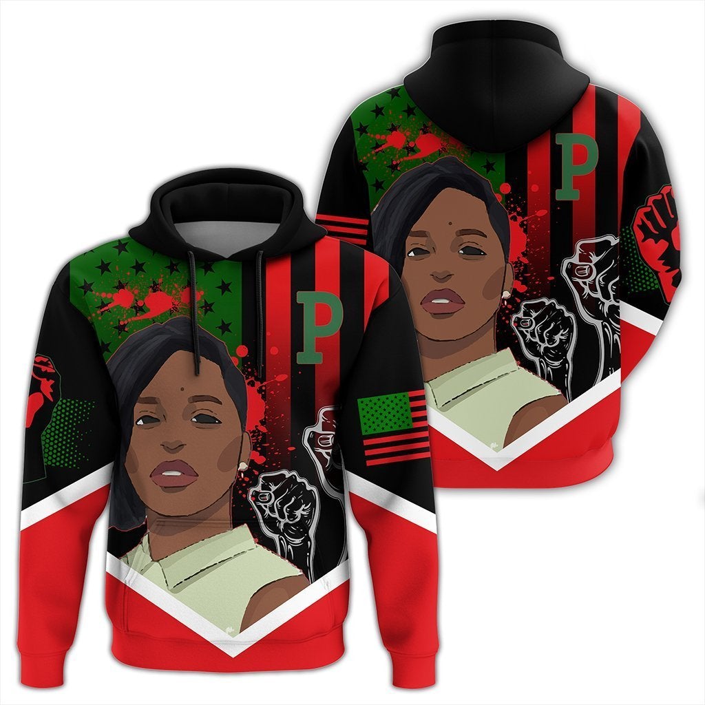 Wonderprint Hoodie – African American Flag Patrisse Cullors Hoodie