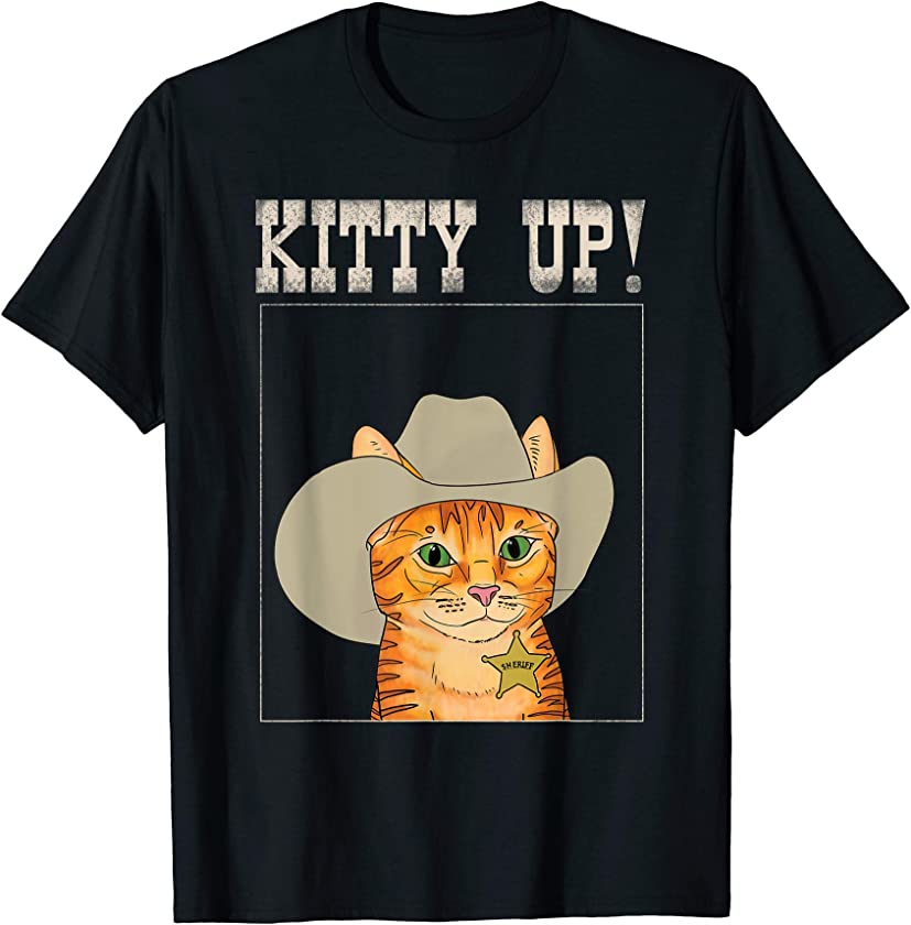 Kitty Up! Cowboy cat western kitten T-Shirt