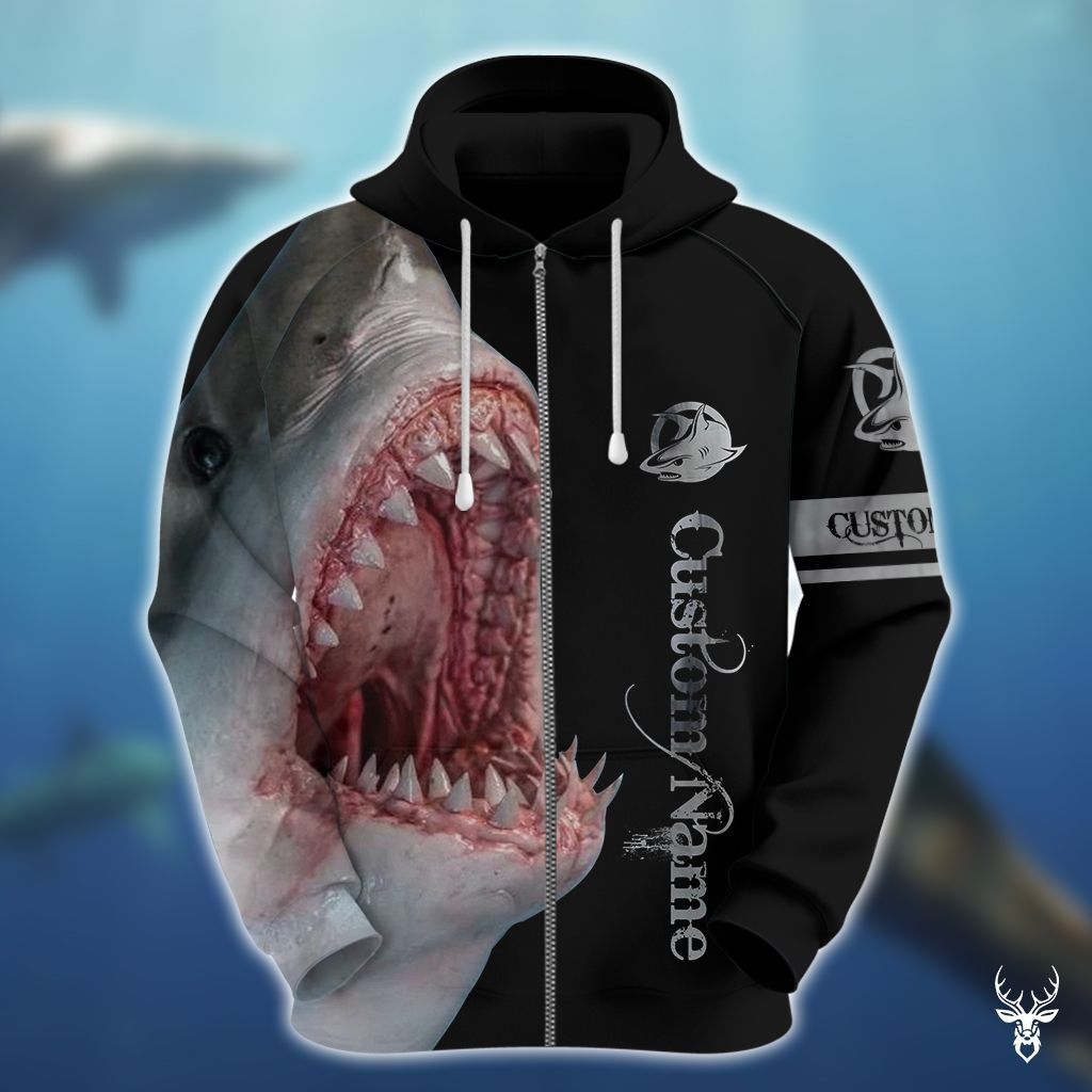 SHARK CUSTOM NAME HOODIE CC TJJ032009T06RT