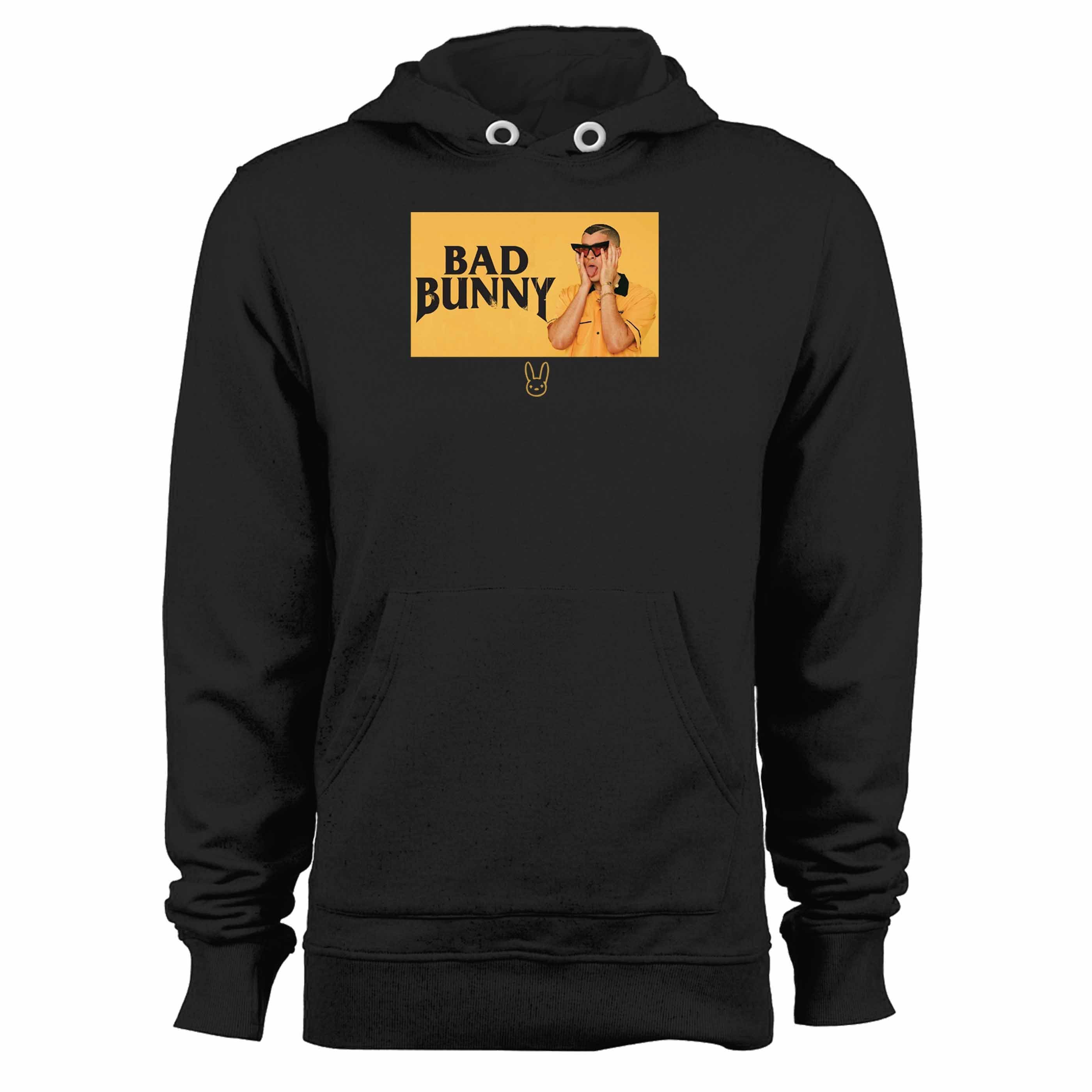 Bad Bunny Black And Yellow  Unisex Hoodie