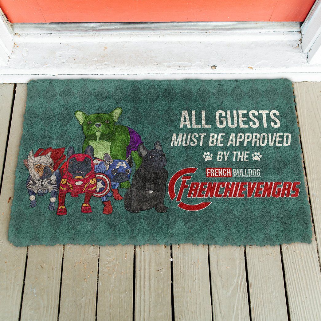 3D This House Protected By Frenc Bulldog Doormat