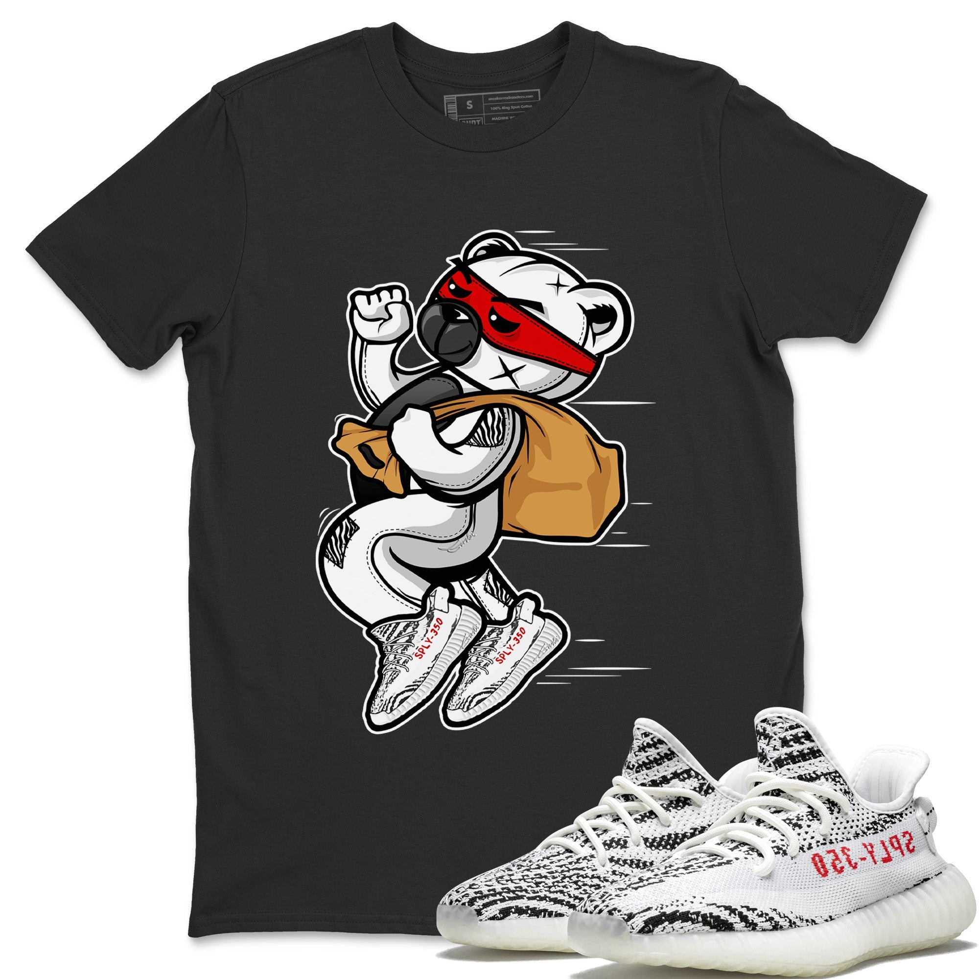 Thief Bear T-Shirt – Yeezy Boost 350 V2 Zebra