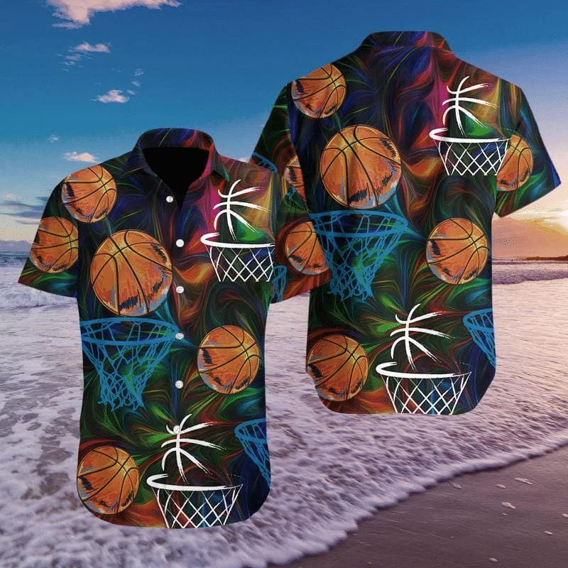 Basketball Colorful Hawaii Shirt Unisex Adult Ha16748