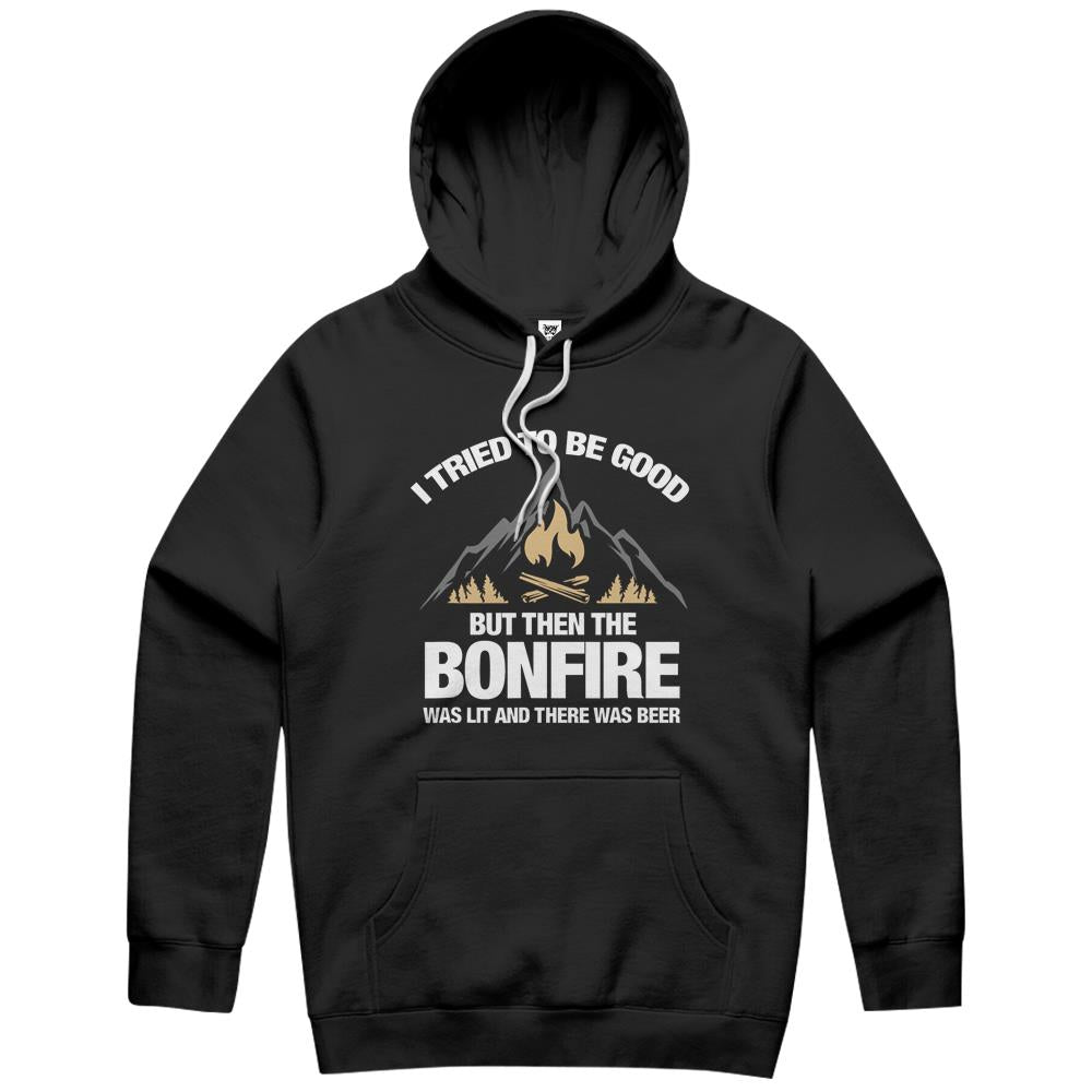 Bonfire Camper Camping Travel Campfire Traveling Nature Gift Hoodie