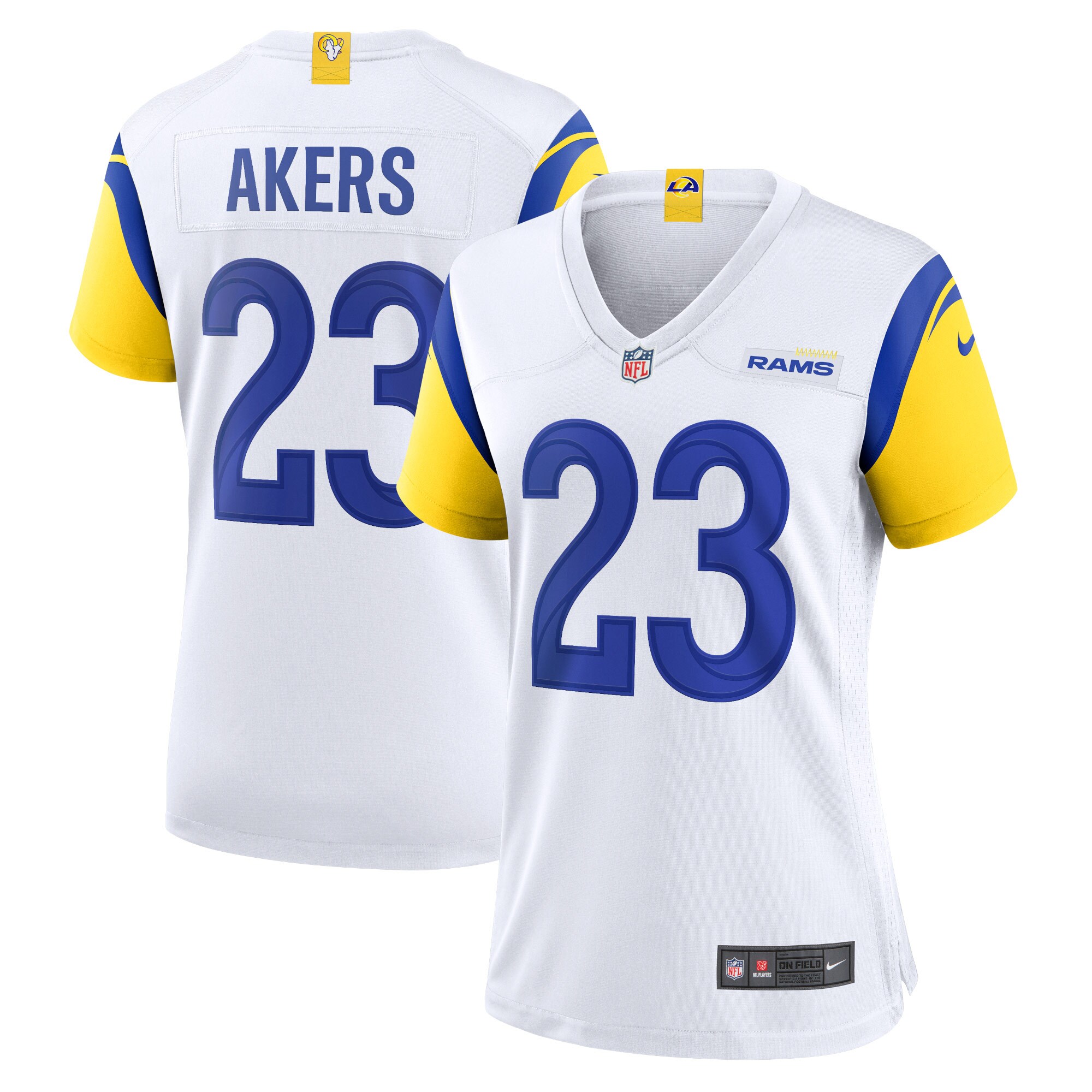 Women’s Los Angeles Rams Cam Akers White Game Jersey