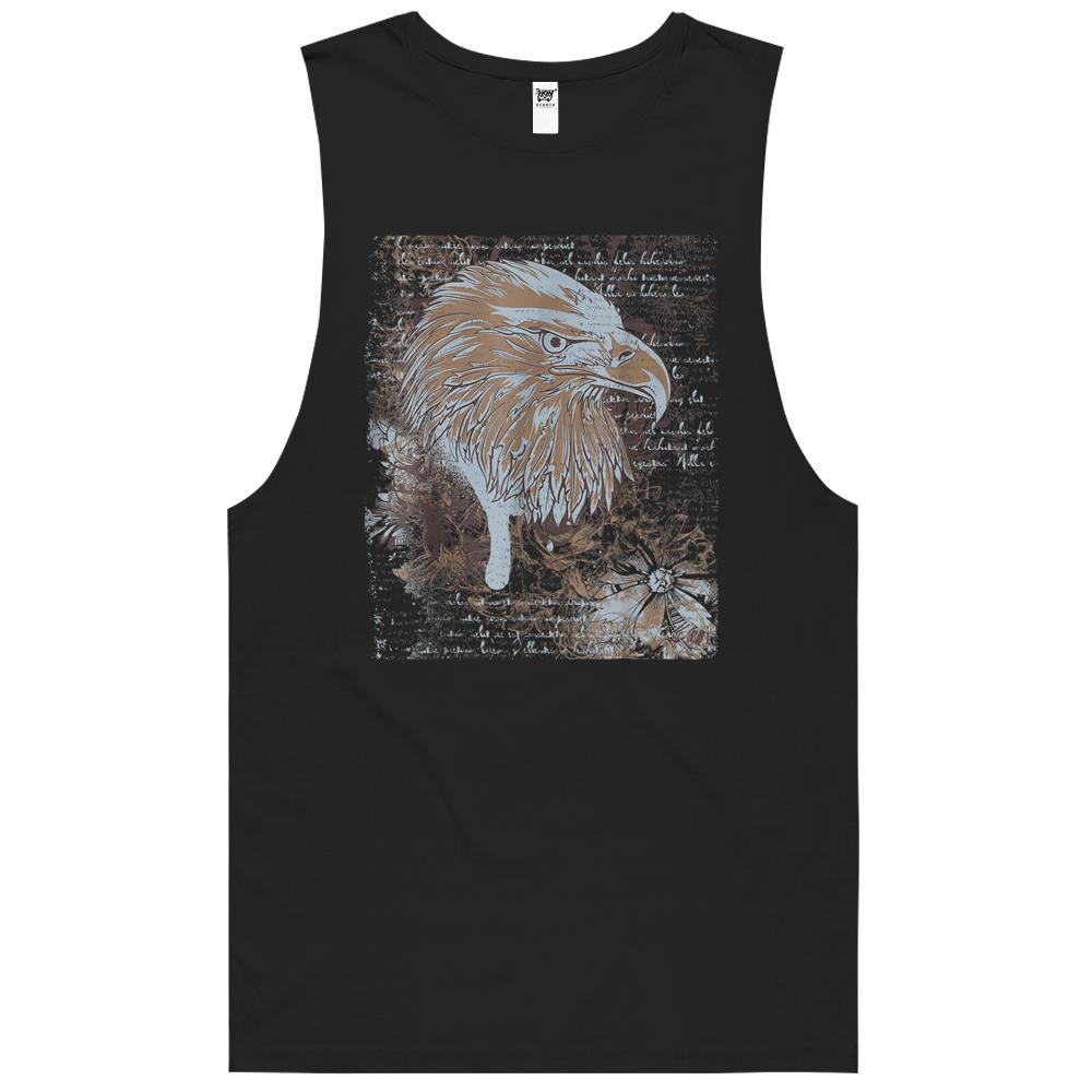 American Bald Eagle T-Shirt, Patriotic Military Vintage Tee Tank Top