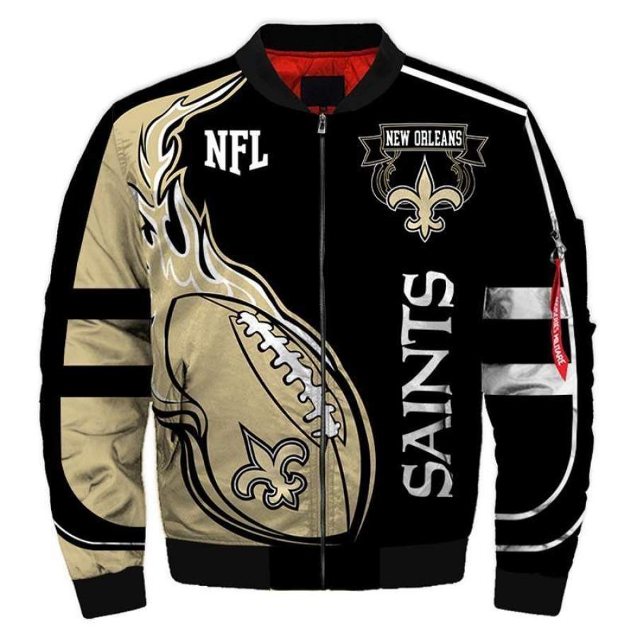 Bomber Jacket New Orleans Saints Hoodie Unisex 3D All Over Print