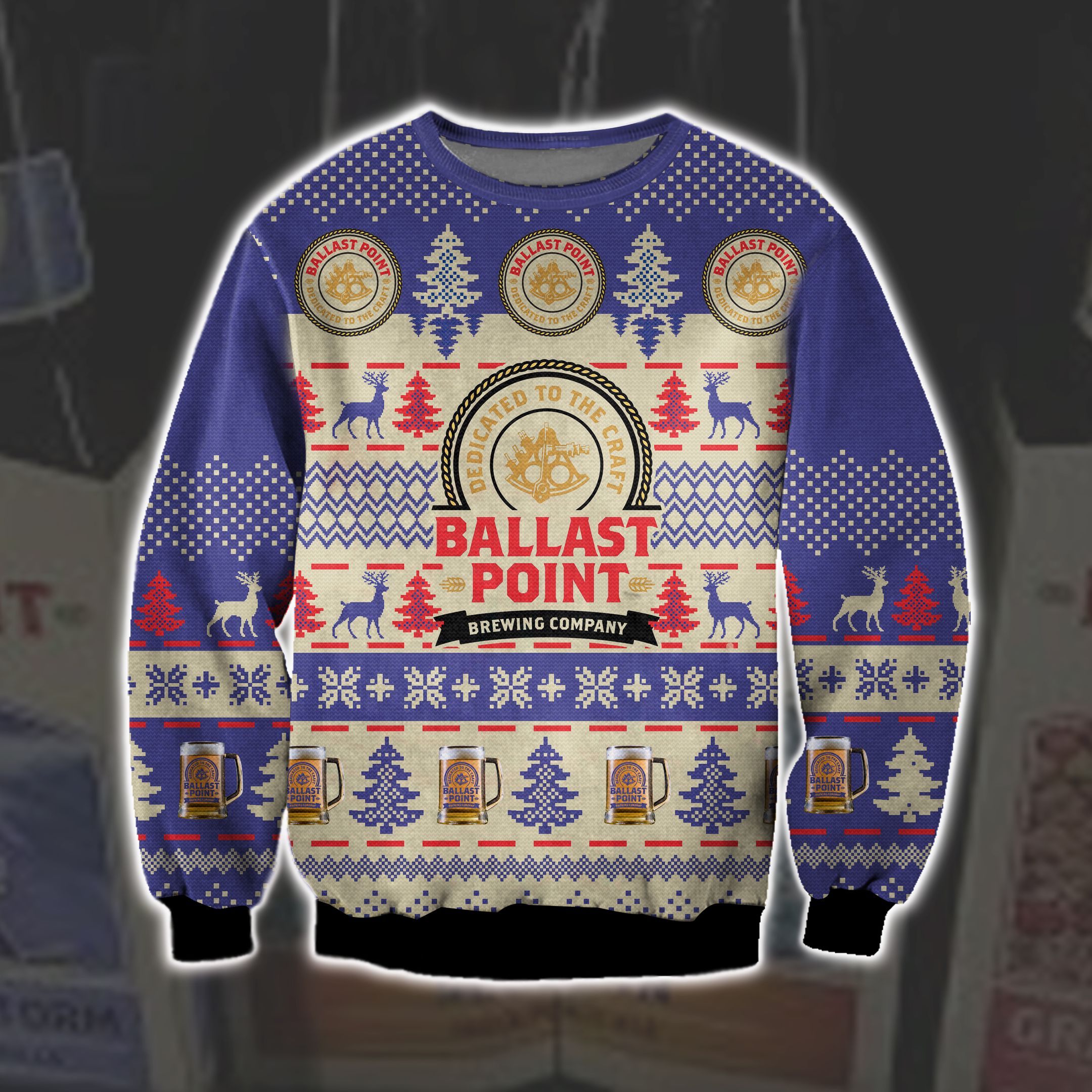 Ballast Point Beer Knitting Pattern 3D Print Ugly Sweater