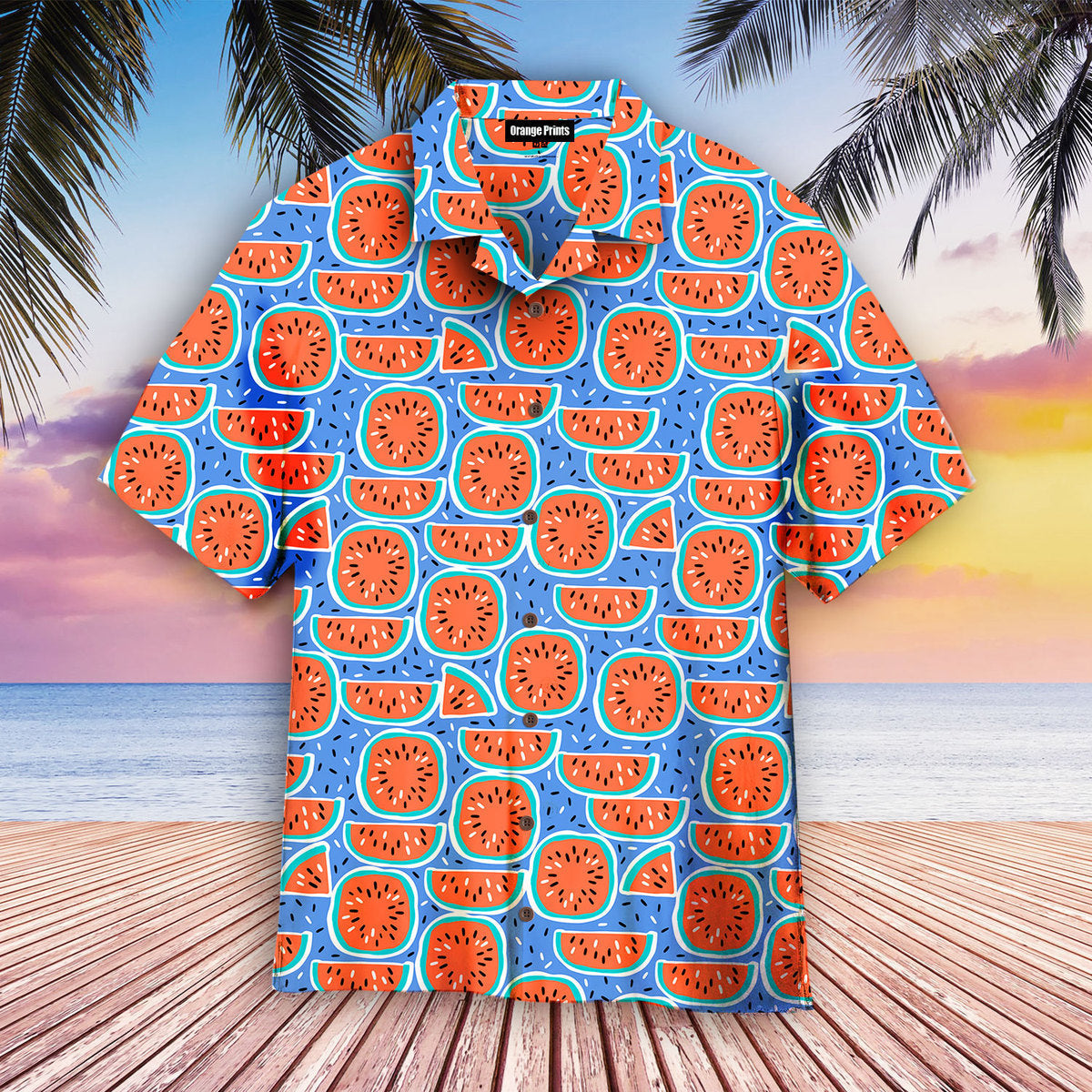 Watermelon Pattern Hawaii Shirt For Men And Women Ha78068