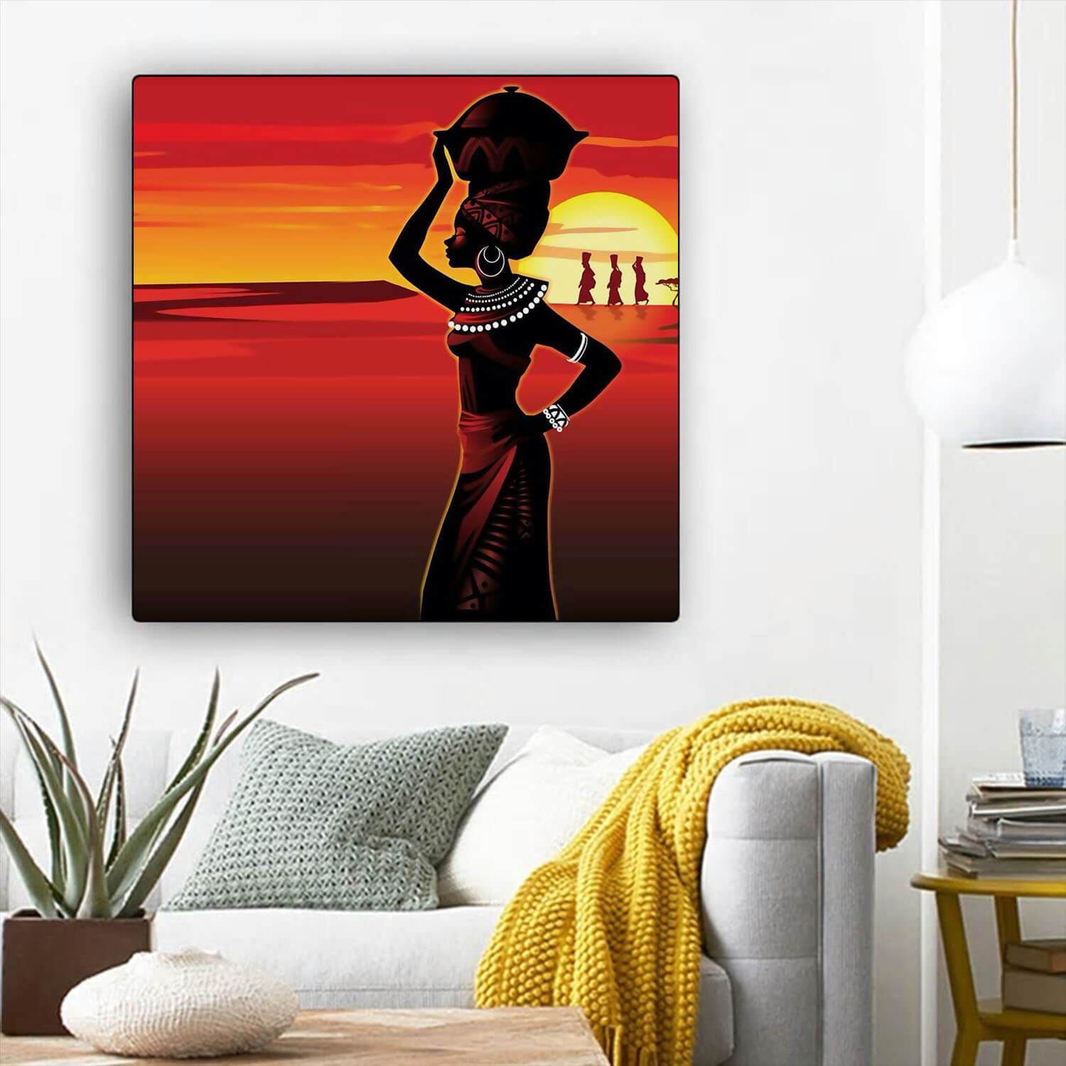 African American Canvas Art Pretty African American Girl African American Women Art Afrocentric Home Decor Ideas BPS66044