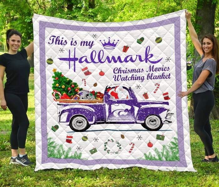 Xmas Kansas State Wildcats Football 3D Quilt Blanket, Fleece Blanket
