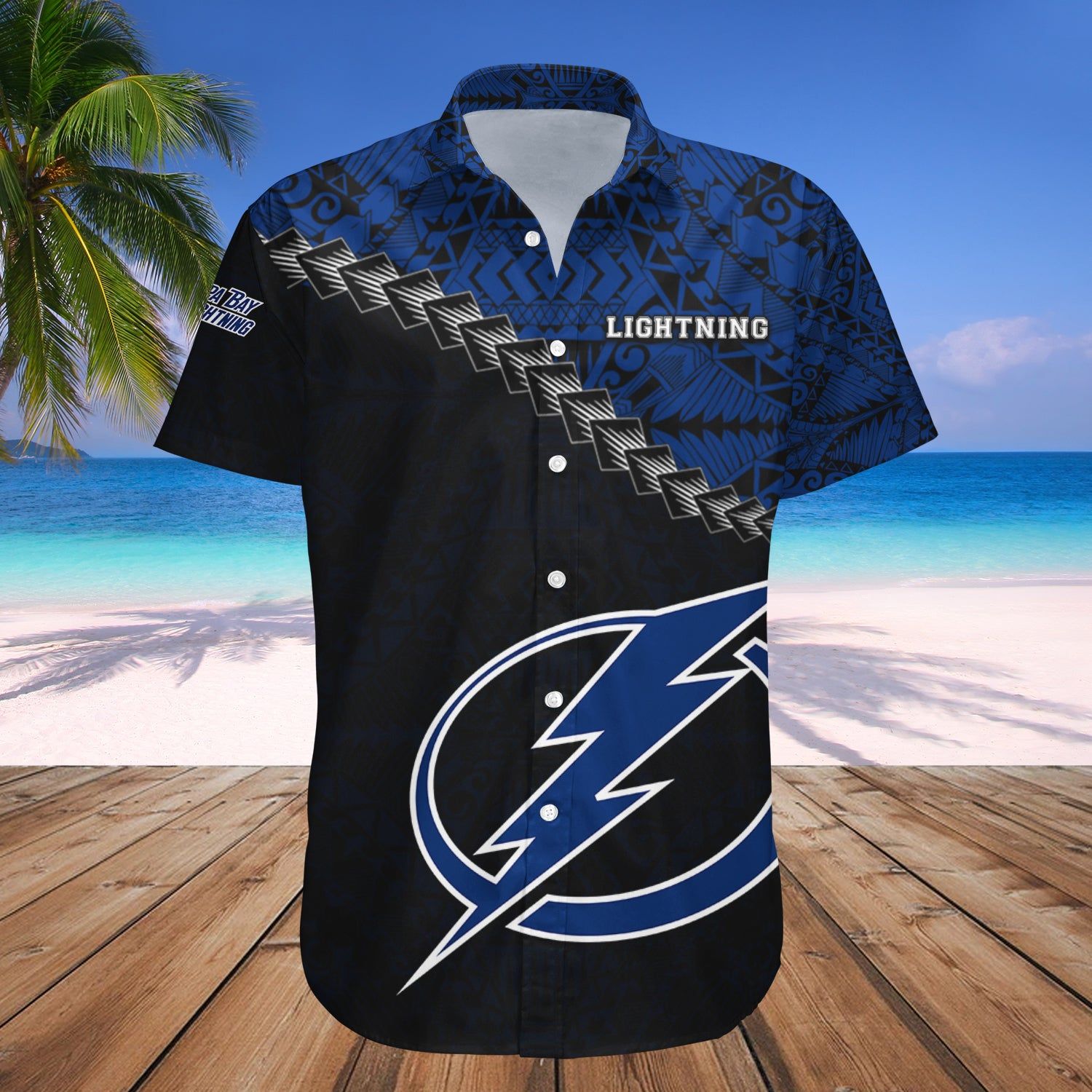 Tampa Bay Lightning Hawaii Shirt Grunge Polynesian Tattoo – Nhl