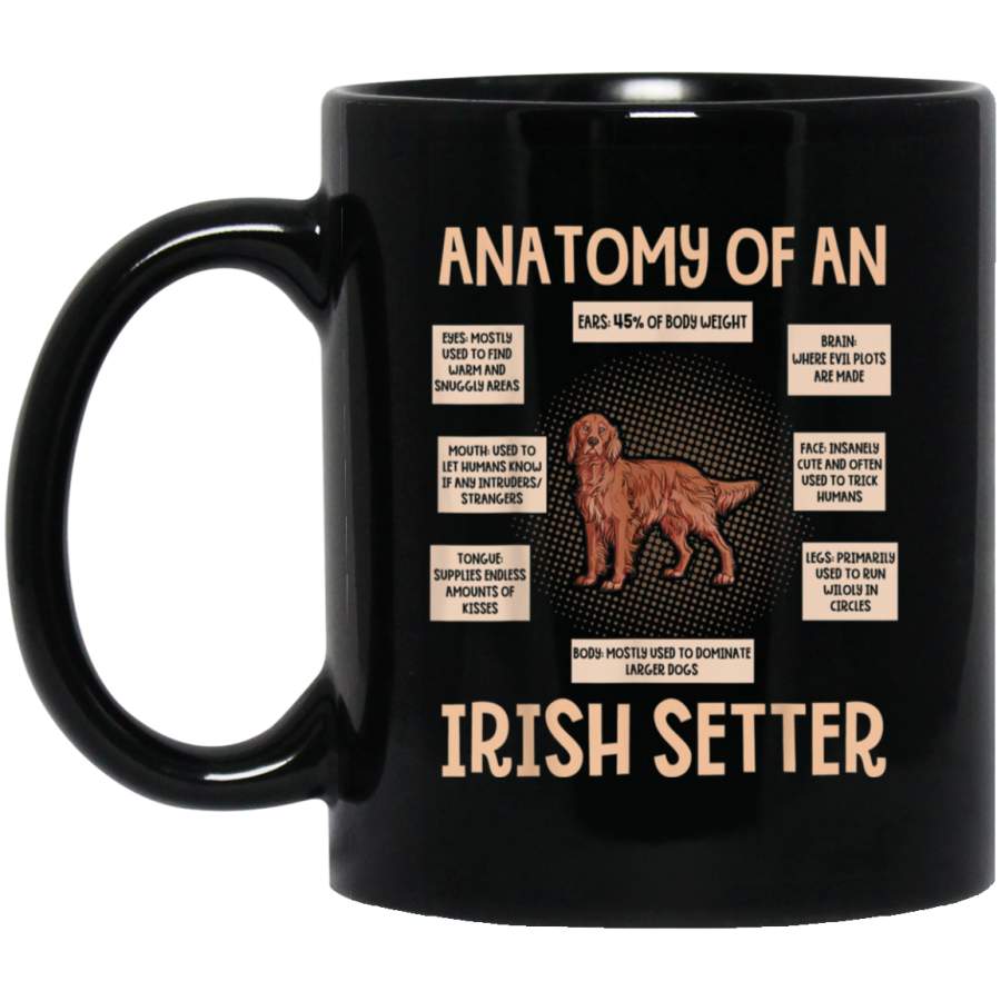 Anatomy Of An Irish Setter Mug Funny Puppy Gift