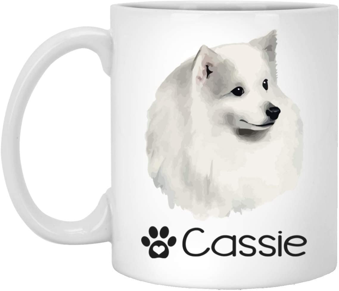 Personalized American Eskimos Dog Mug – Pet Owner Gifts For Women – Gifts For Dog Lover – American Eskimos Mom Dad Mugs – Dog Cups 11Oz