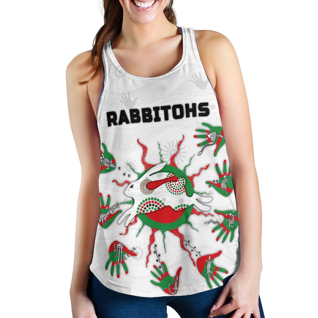 Rabbitohs Indigenous Racerback Tank Animals Aboriginal TH5