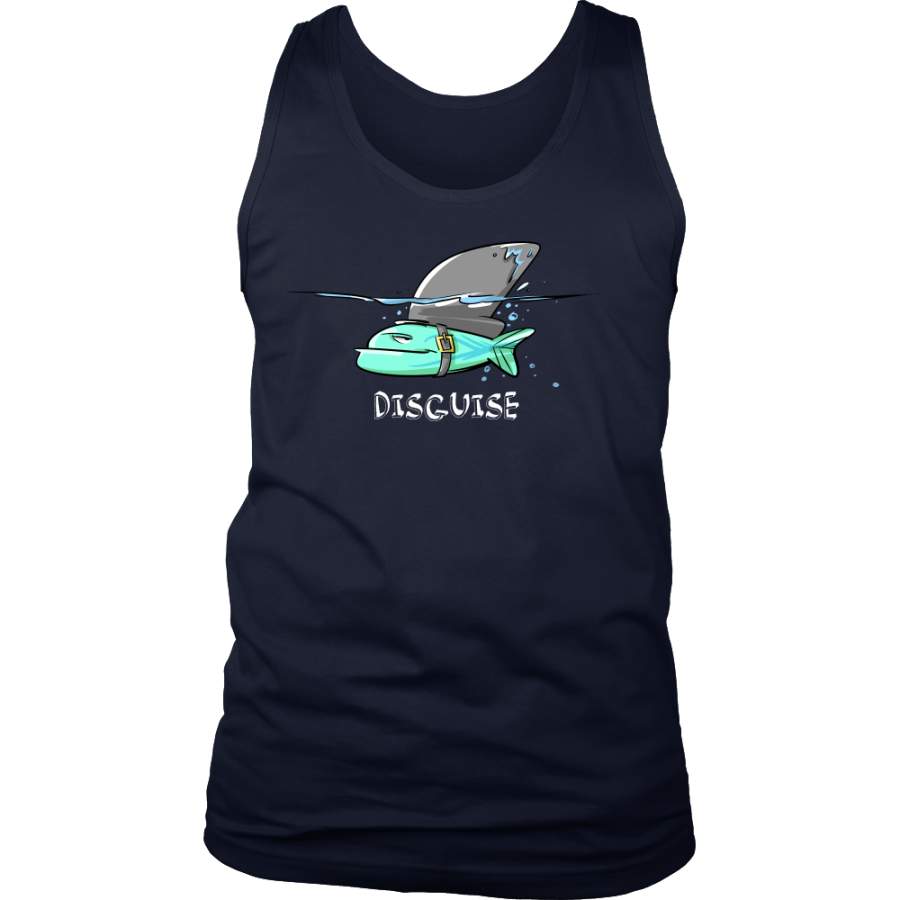 Tank Funny – Shark Disguise Design on Tank