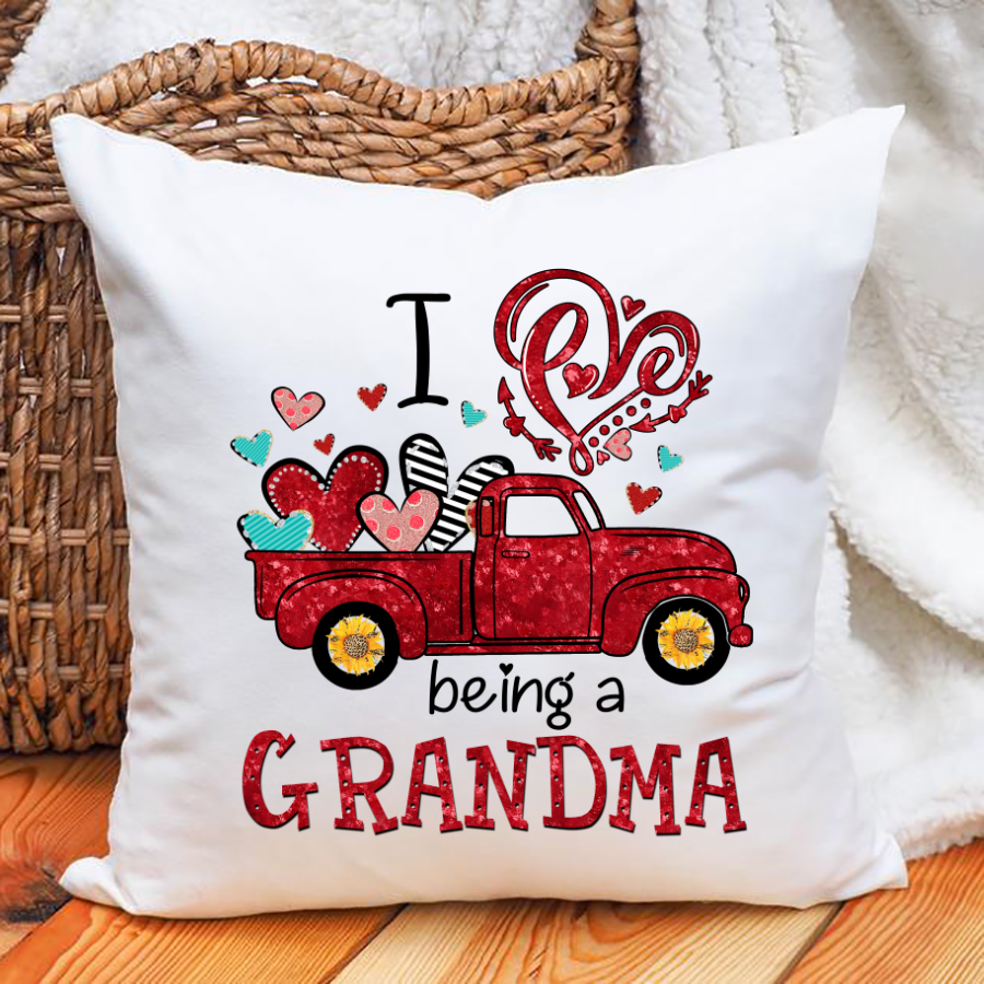 I Love Being A Grandma Valentine, Happy Valentine’S Day Indoor Pillow