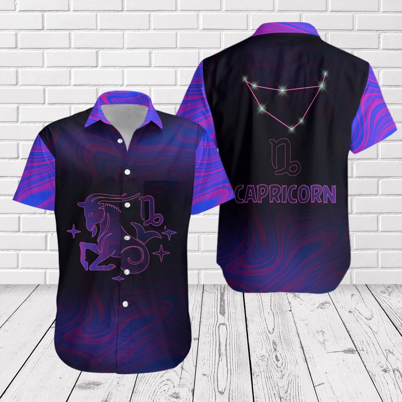 Amazing Capricorn Scorbio Horoscope Hawaiian Shirt Zodiac Birthday Gifts