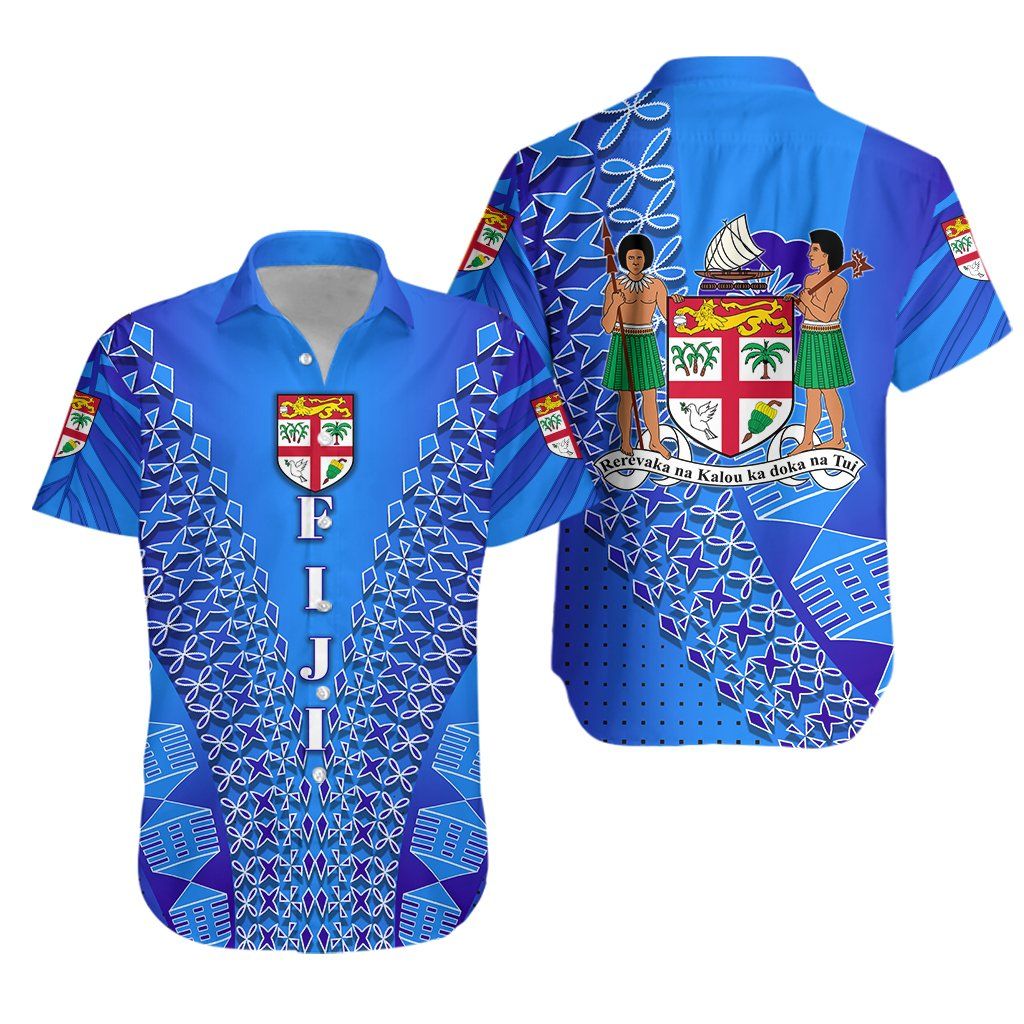 Fiji Drua Hawaii Shirt Tapa Ha56474