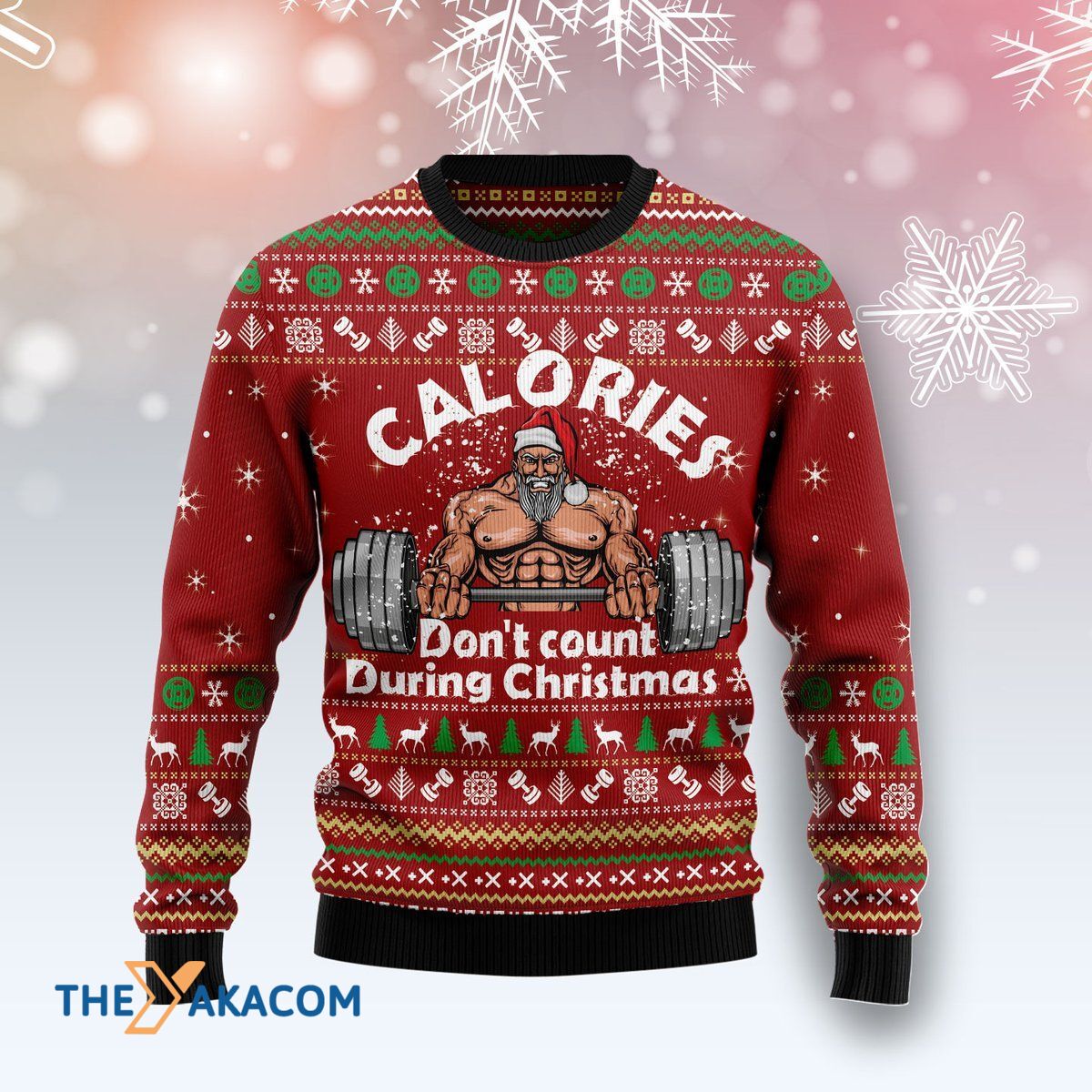 Calories Don‘T Count During Xmas Awesome Gift For Christmas Ugly Christmas Sweater