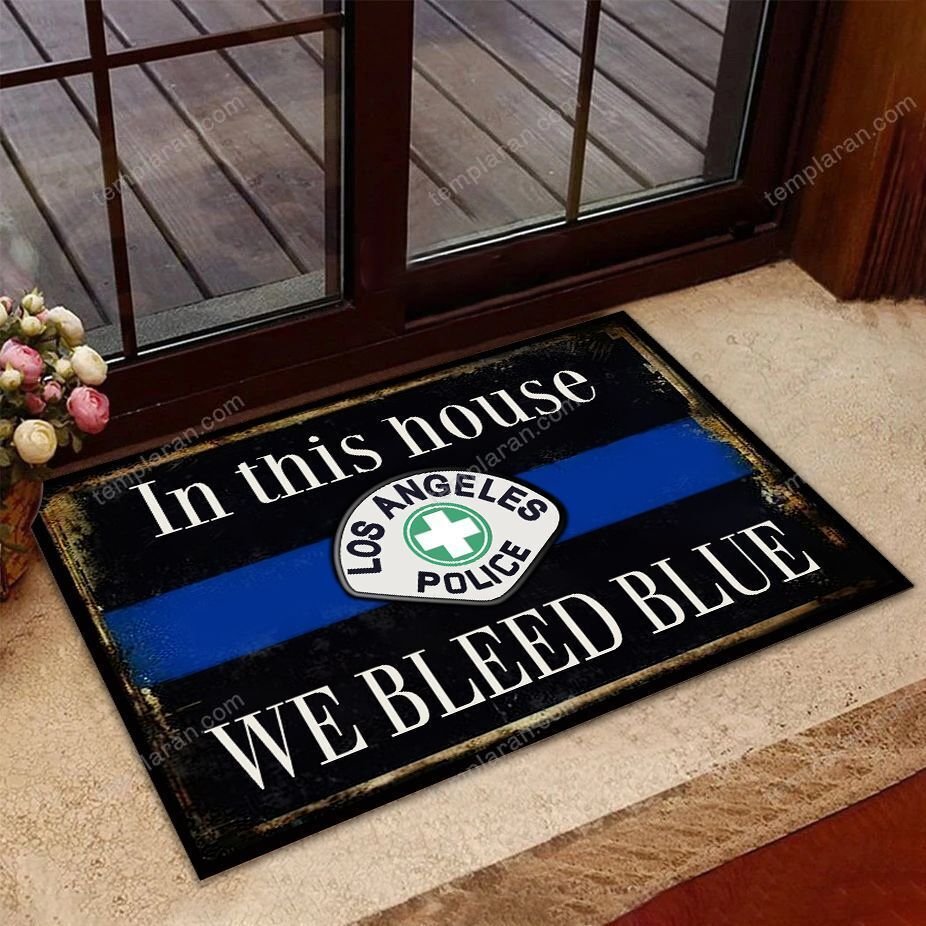 Los Angeles Police Department Doormat 3D Printing Htt-Dtt017