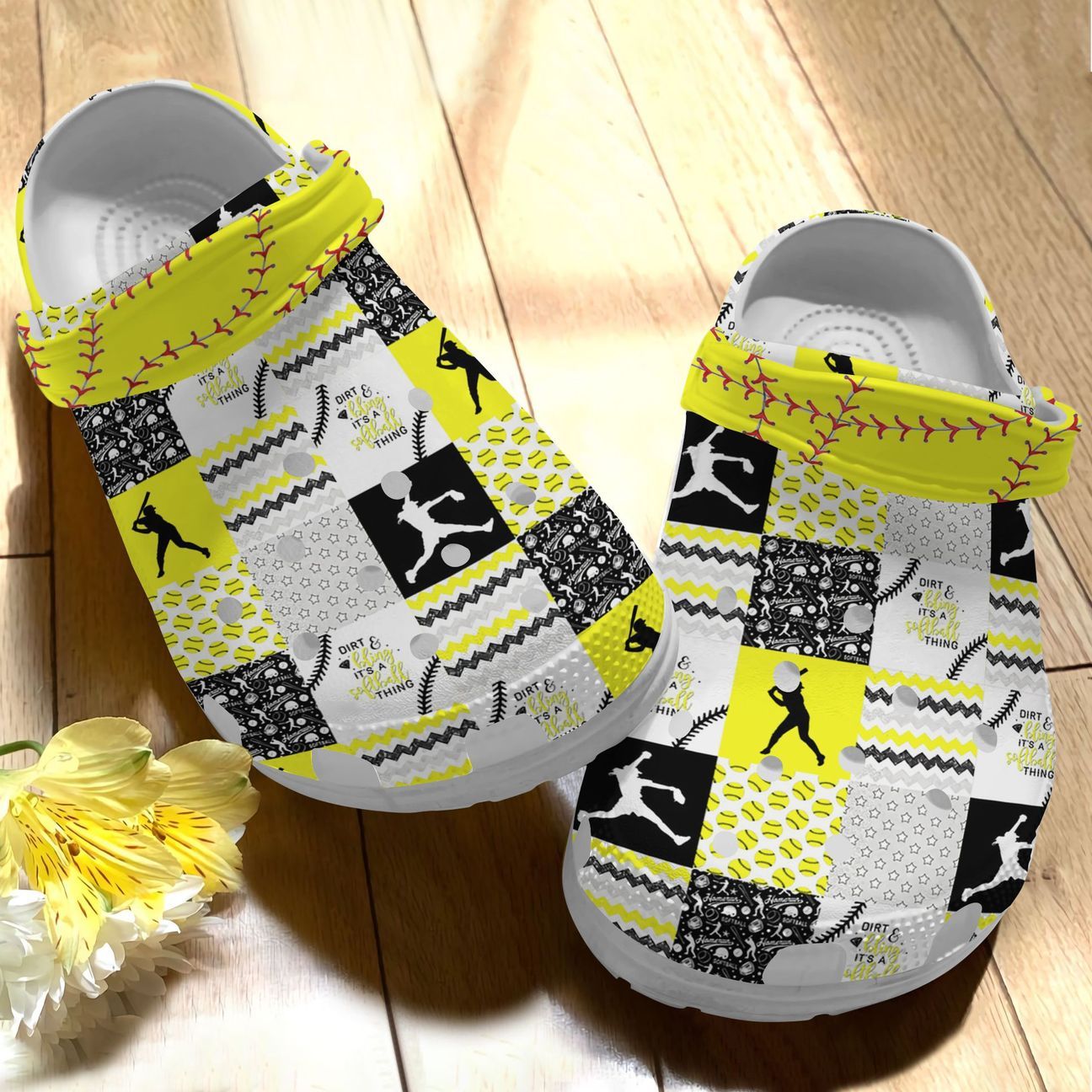 Softball Thing Personalize Clog, Custom Name, Text, Fashion Style For Women, Men, Kid, Print 3D