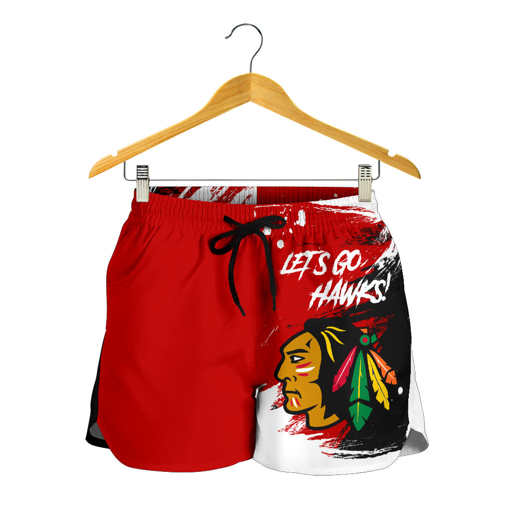 Chicago Blackhawks Hockey Team All Over Print Women’S Shorts A7