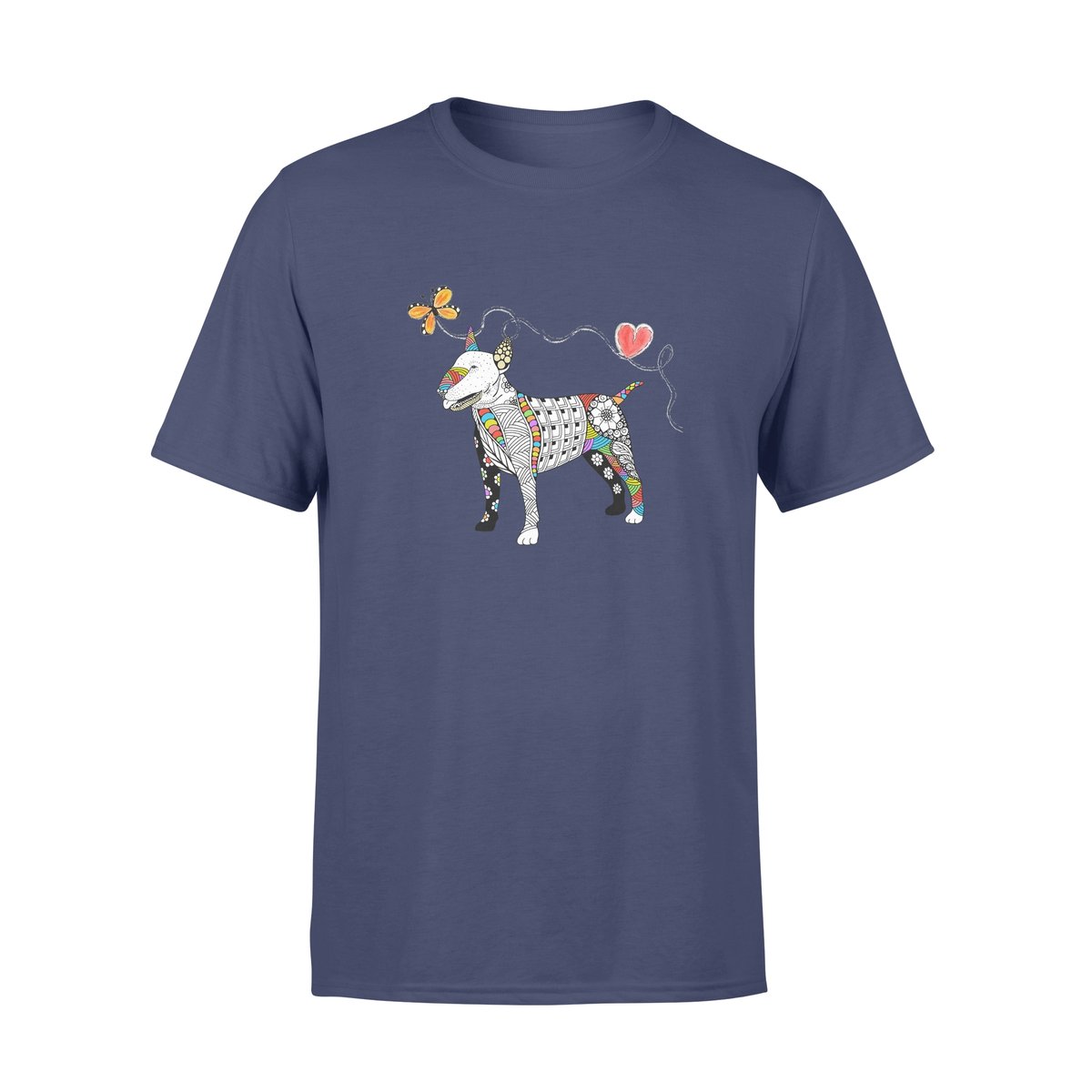 Zentangle Rainbow Bull Terrier – Standard T-Shirt, Gift For Dog Lover, Gift For Bull Terrier Lover T-Shirt Hoodie All Color Size S-5Xl