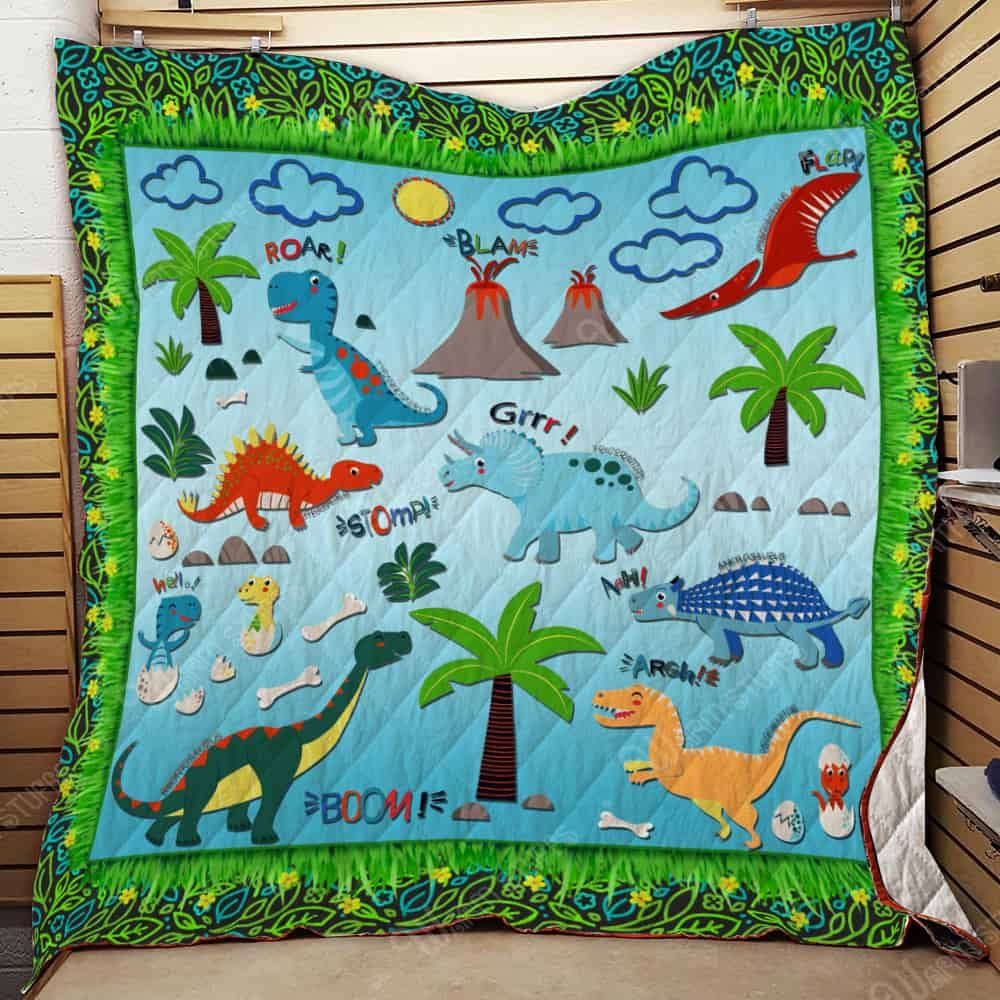 Cute Dinosaurs KP 3D Quilt Blanket 3248