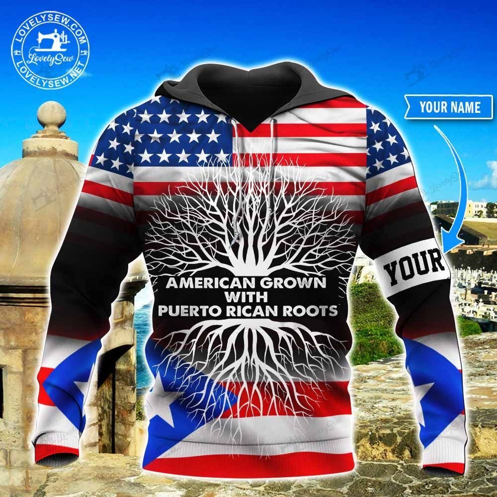 Puerto Rican Roots Personalized 3D Hoodie Hot21081103