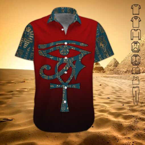 Ancient Egypt Symbol Hawaii Shirt For Men Women Ha90614