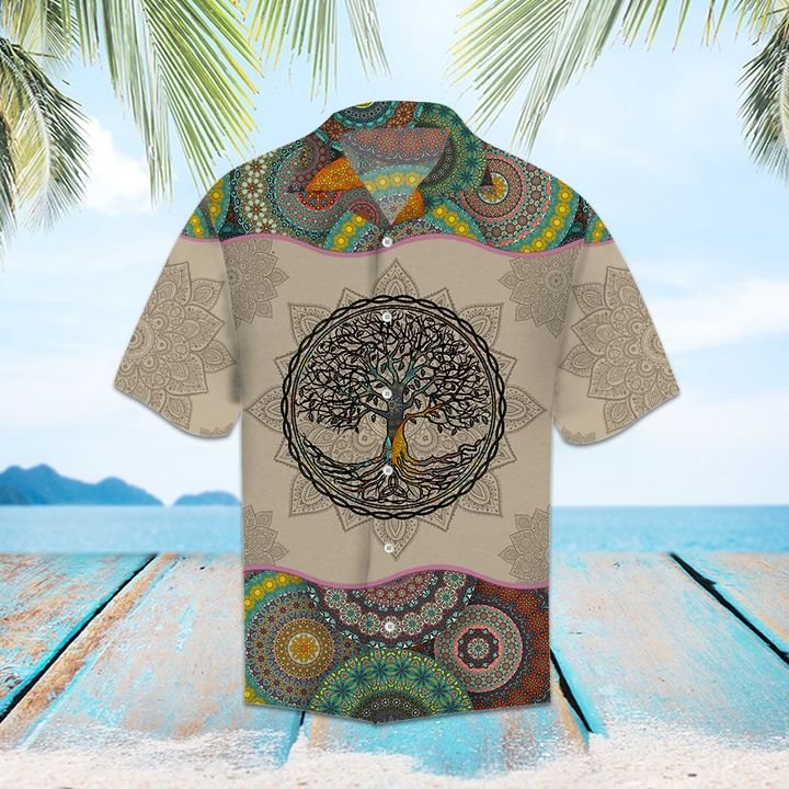 Awesome Tree Of Life Mandala Hawaiian Shirt Summer Button Up For Men, Women, Couple