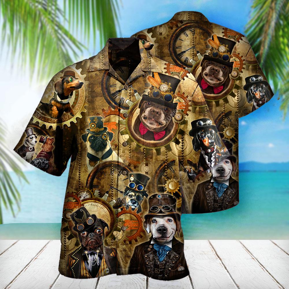 Gift For Dog Lover Steampunk Hawaii Shirt Men Women Ha39861