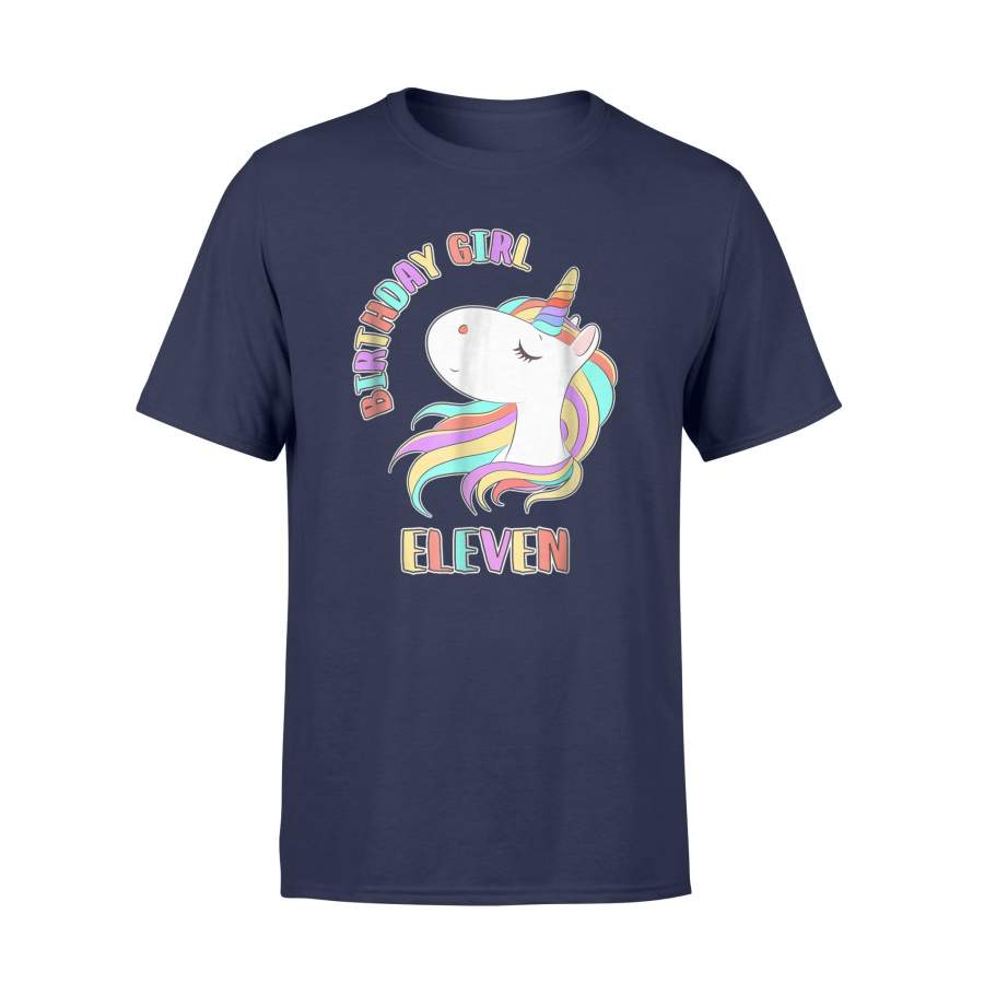 11th Birthday Unicorn Age 11 Years Eleven Girls T Shirt