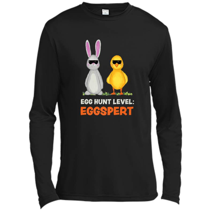 Cool Easter Bunny Rabbit and Chick Egg Hunt Shirt for Women Long Sleeve Moisture Absorbing Shirt