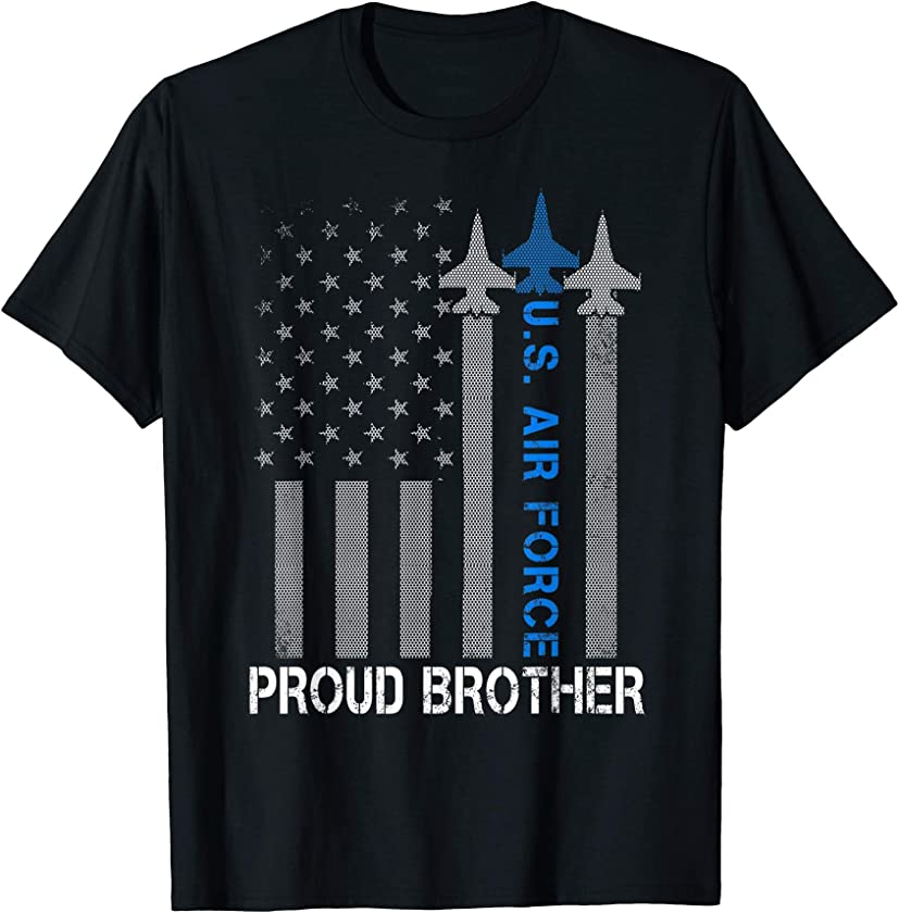 Vintage Proud Brother US Air Force Flag TShirt – USAF T-Shirt