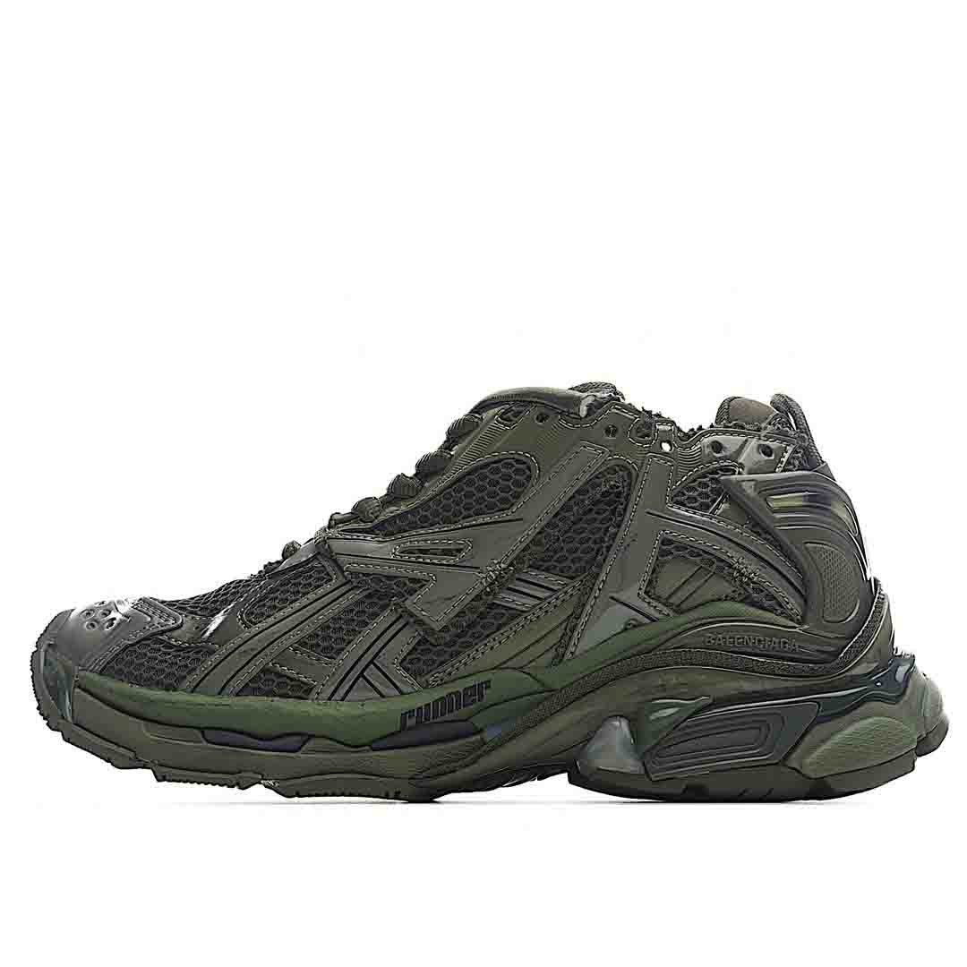 Balenciaga Runner In Dark Green Shoes Sneakers SNK325259686