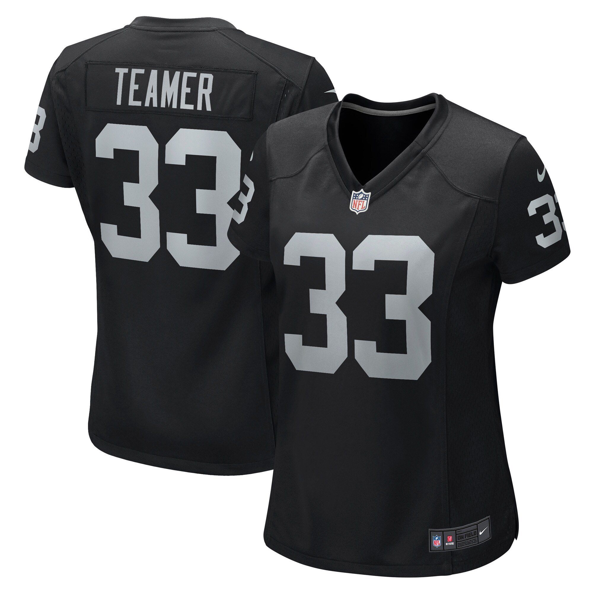 Women’s Las Vegas Raiders Roderic Teamer Black Game Jersey