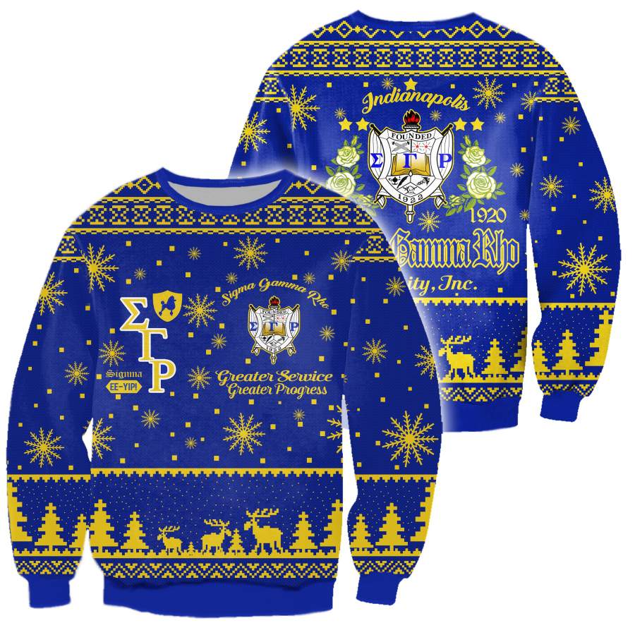 3D ALL OVER SIGMA GAMMA RHO UGLY SWEATER 2592019