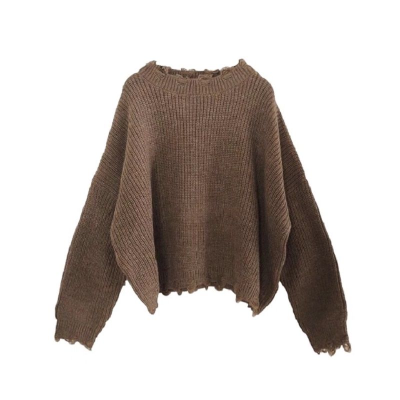 Sweaters Women Simple Sweet Vintage Japanese Fashion Retro Fresh College Girls Cropped Sweater Kawaii Popular Womens Knitwear alx