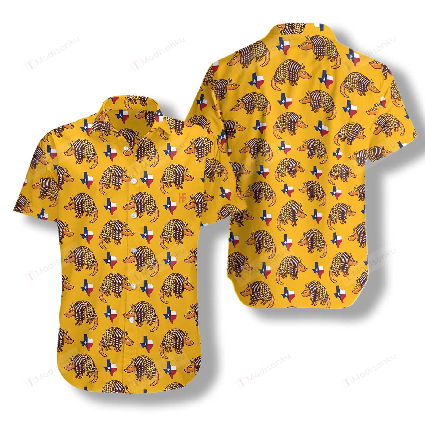 Texas Proud Armadillo Hawaiian Shirt