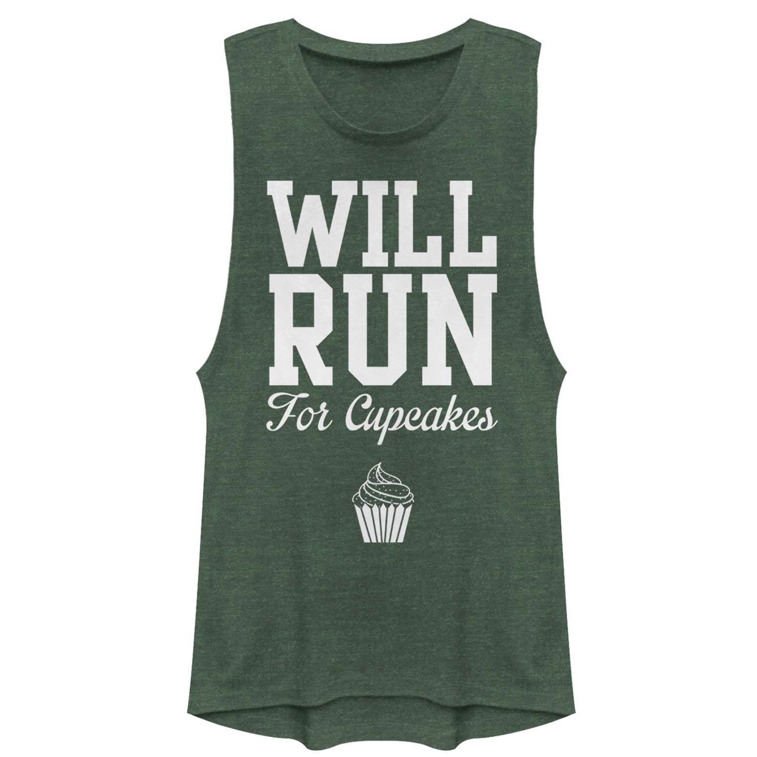 Chin Up Junior’S Will Run For Cupcakes  Festival Muscle Tee