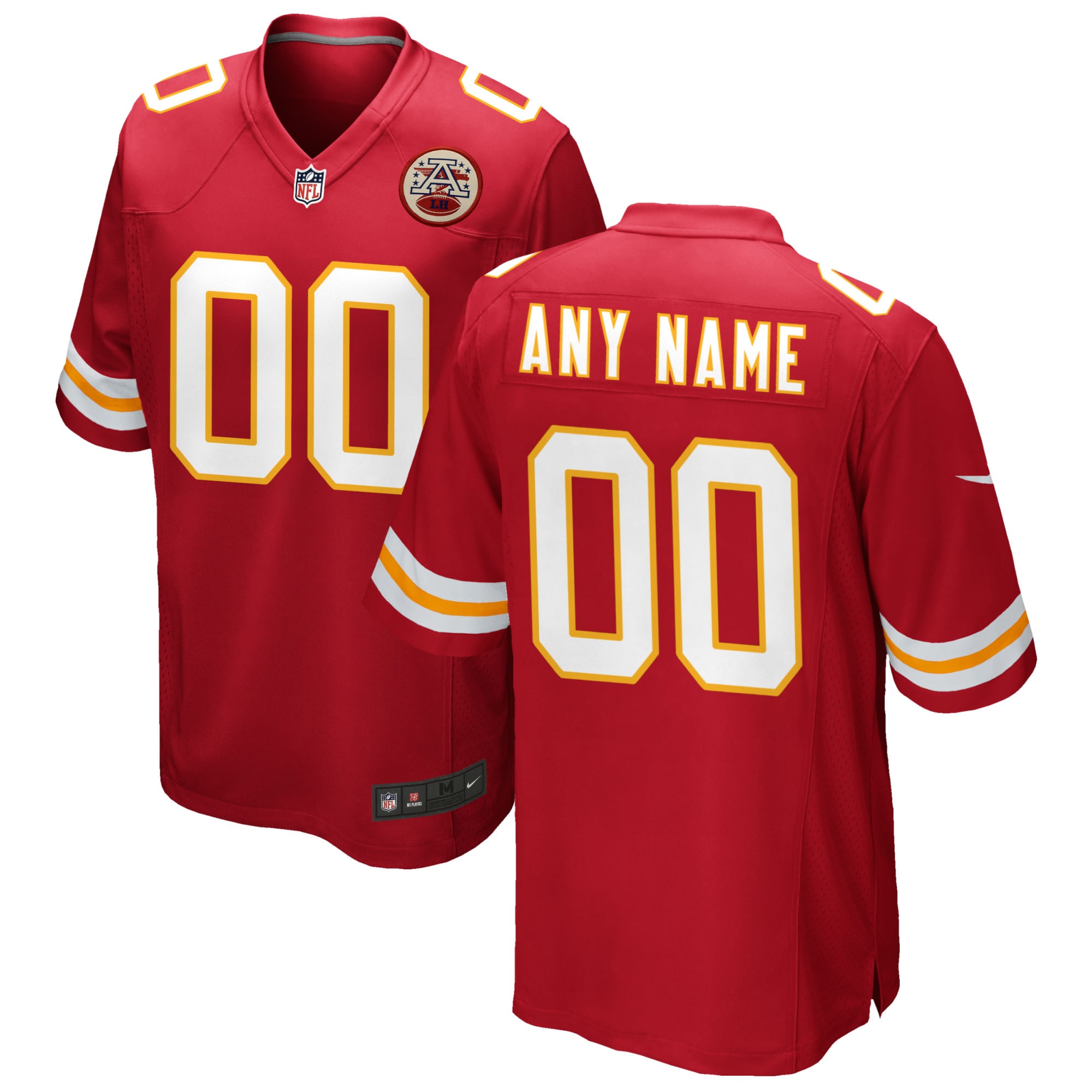 Kansas City Chiefs Custom Game Jersey – Red